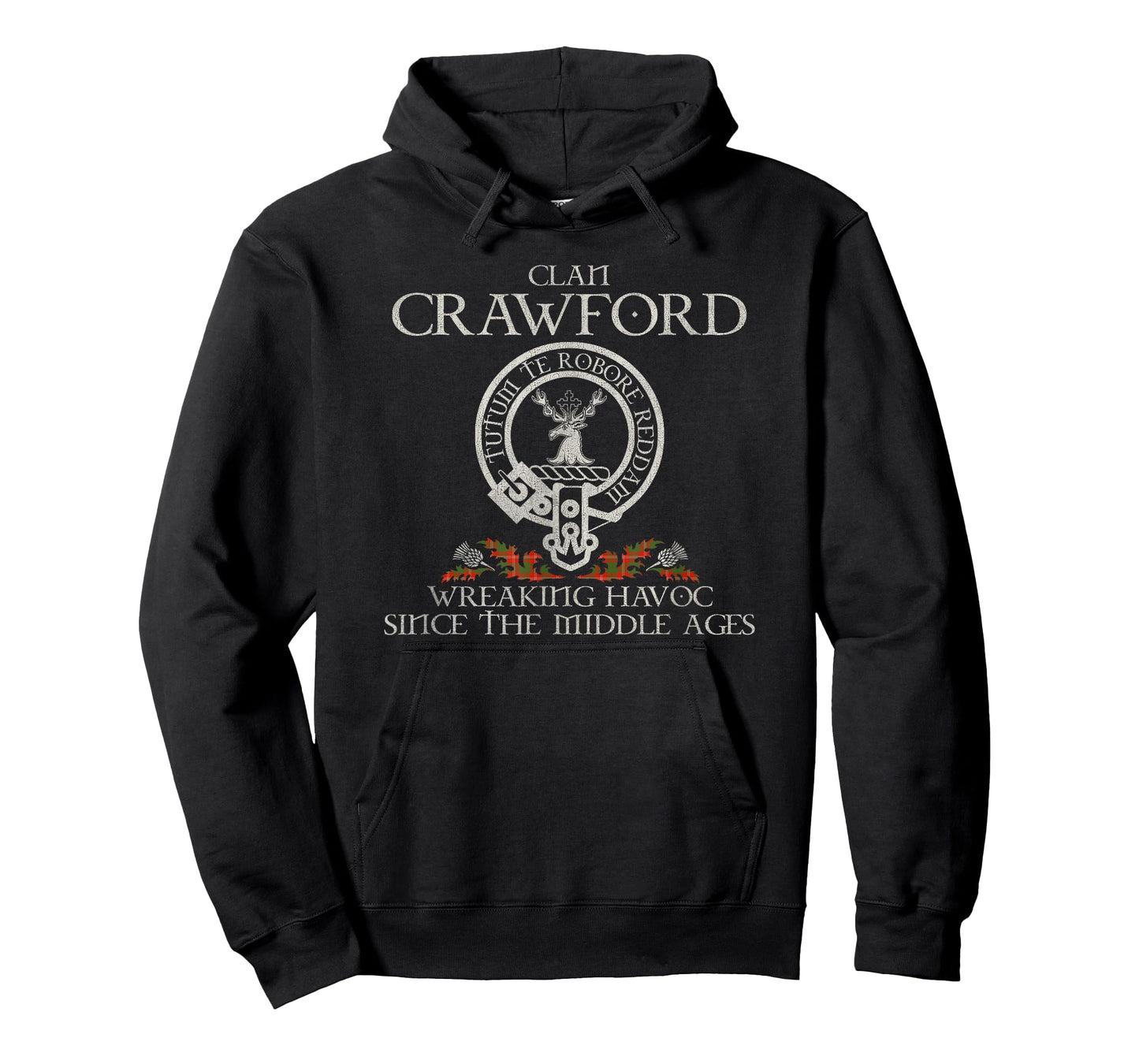 Clan Crawford Crest, Surname, Scottish Heritage Vintage T-Shirt