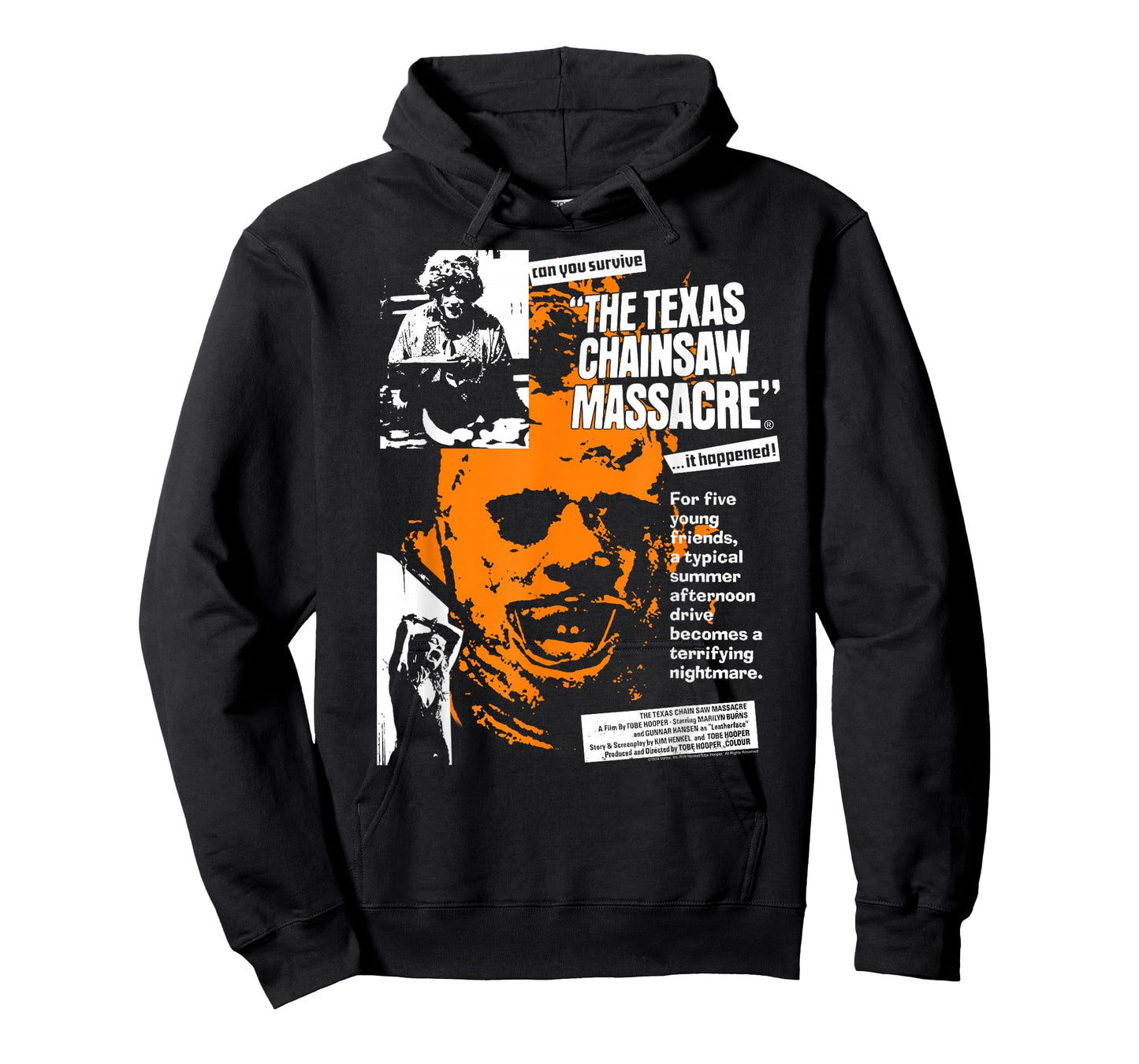 The Texas Chainsaw Massacre Headline Collage Horror T-Shirt