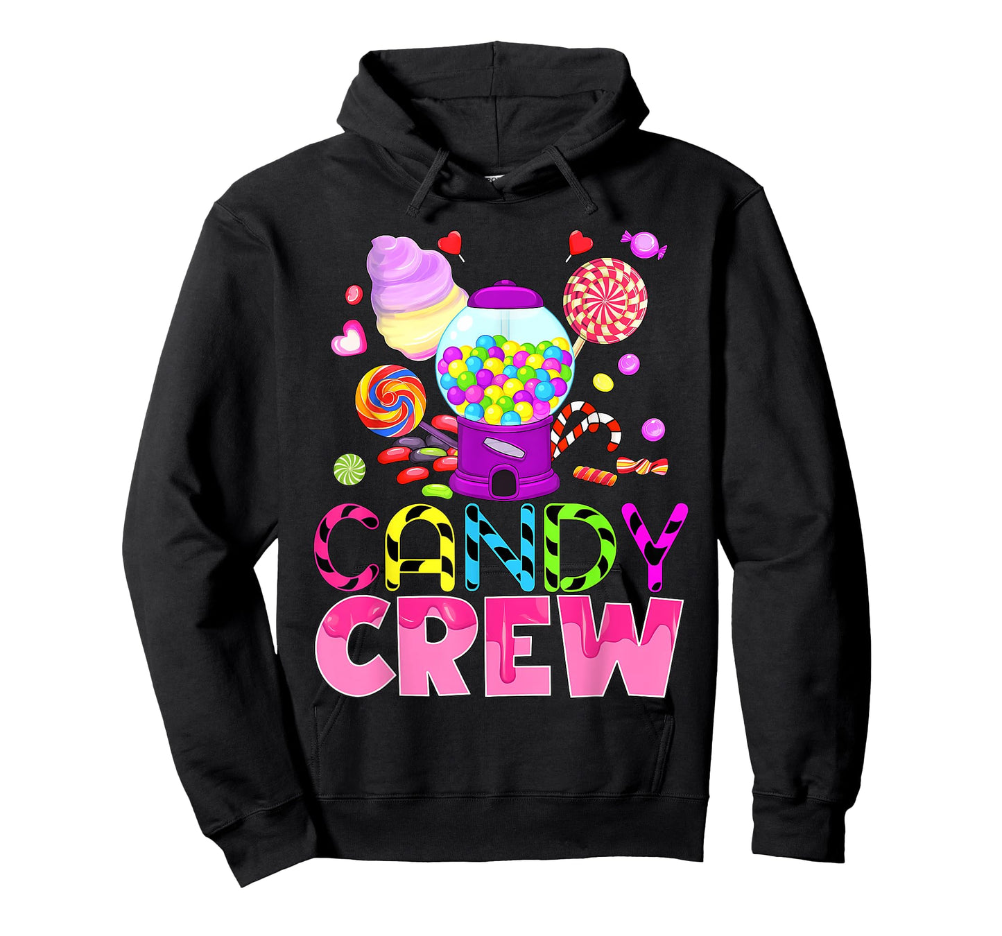 Candy Crew Funny Candy Security Girl Boy Kid Teen Women T-Shirt
