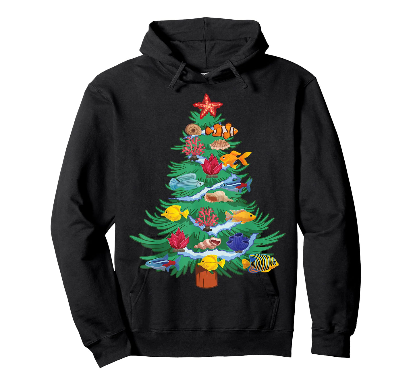 Saltwater Aquarium Christmas Tree T-Shirt