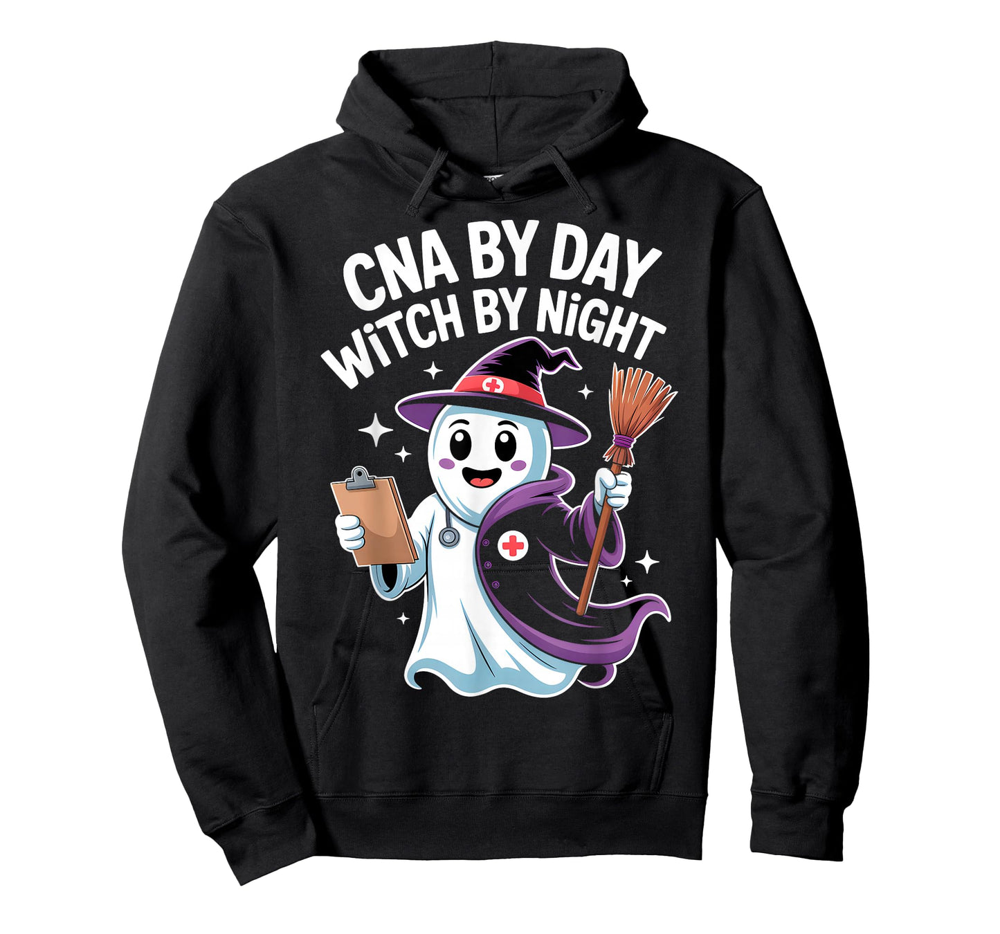 CNA by Day Witch by Night Funny Halloween CNA T-Shirt