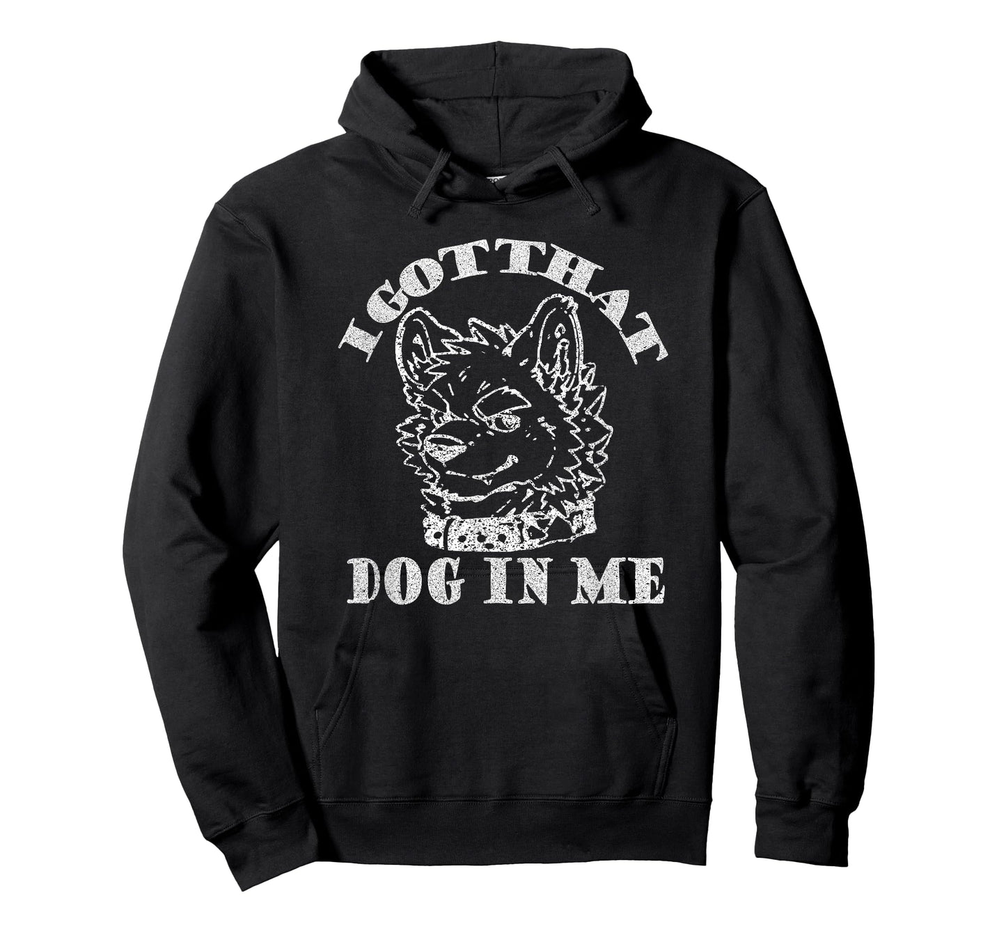 I Got That Dog in Me Furry Wolf Dog White T-Shirt