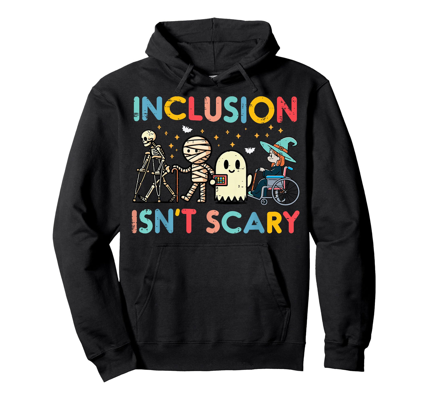 Inclusion Isnt Scary Teacher Para SLP Halloween Men Women T-Shirt