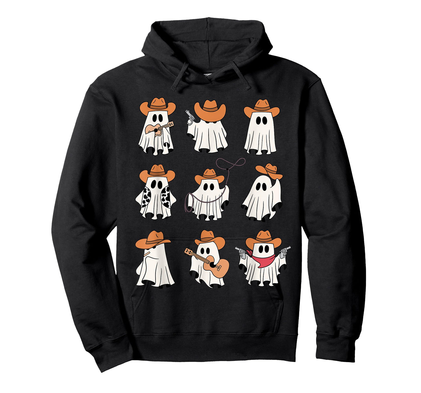 Cowboy Ghost Halloween Ghoul Design Funny Cowgirl Cowboy T-Shirt