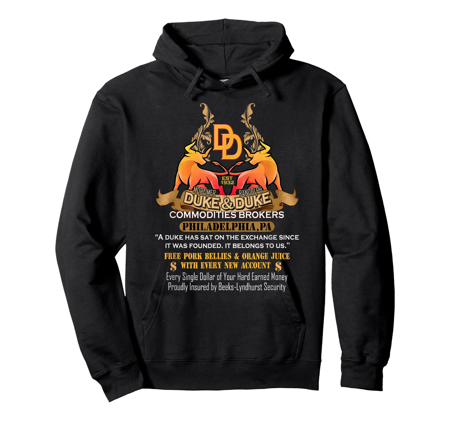 Duke & Duke Commodities Broker Trading Funny Places Gift T-Shirt
