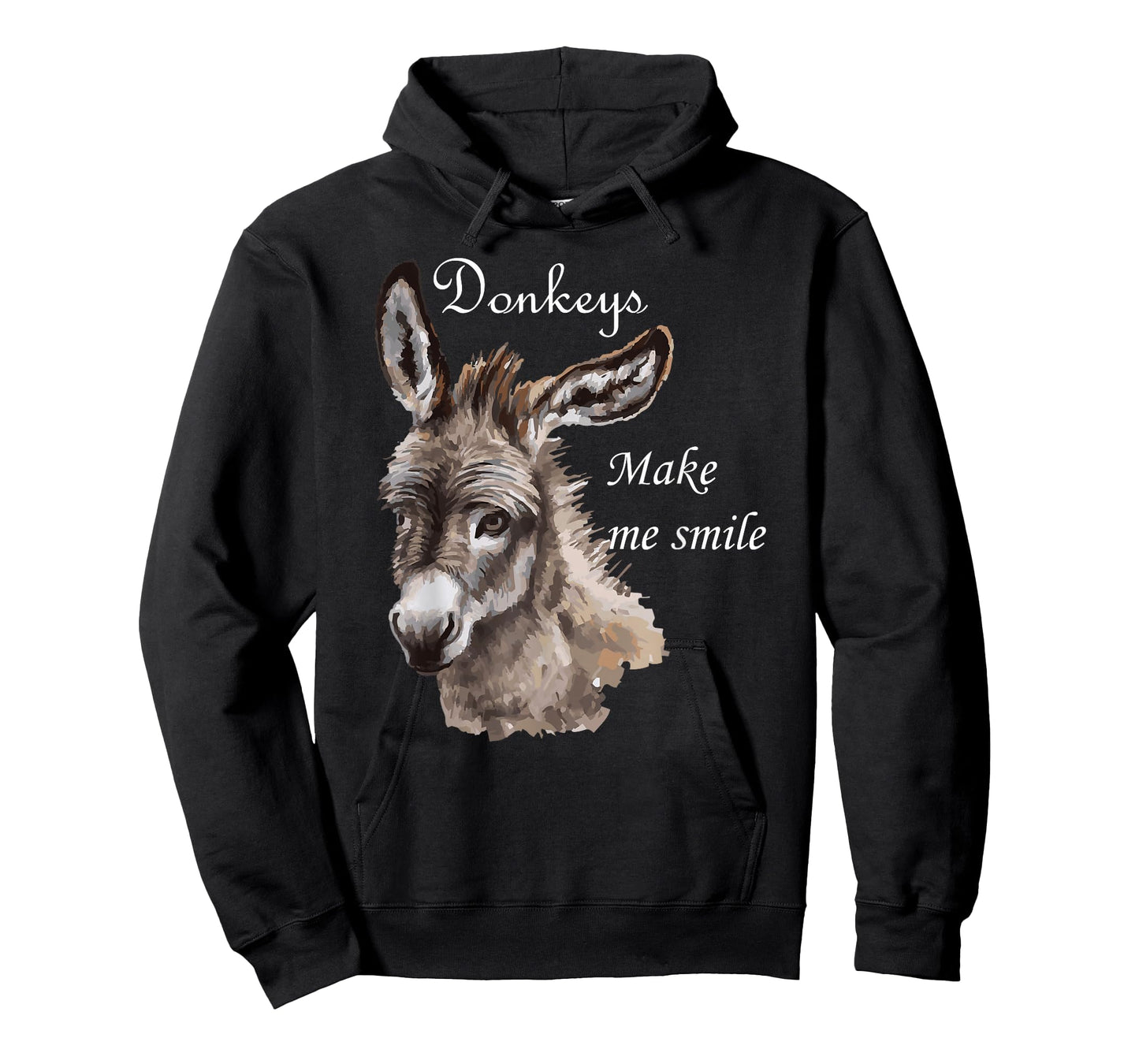 Donkeys Make Me Smile Cute Miniature Donkey Mini Donkey Gift T-Shirt