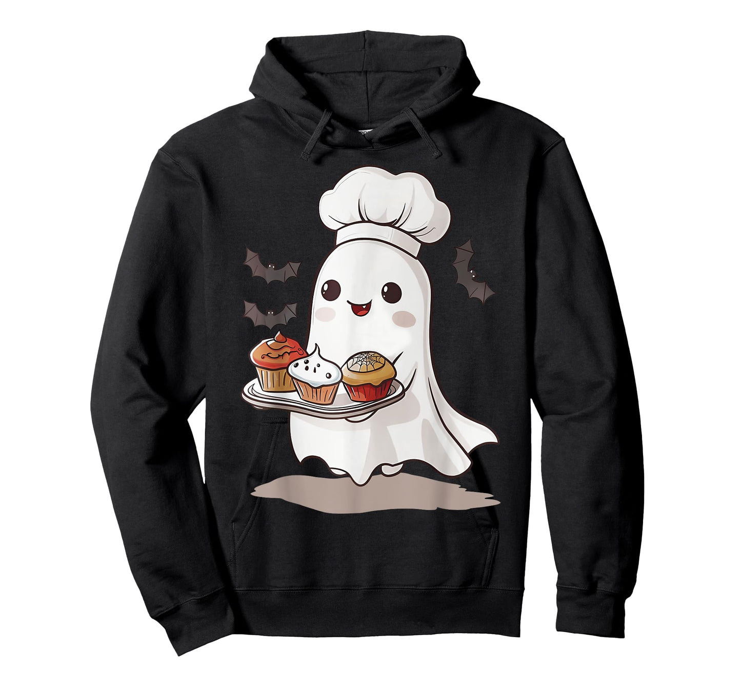 Cute Ghost Chef Baker Halloween Spooky Baking Costume T-Shirt