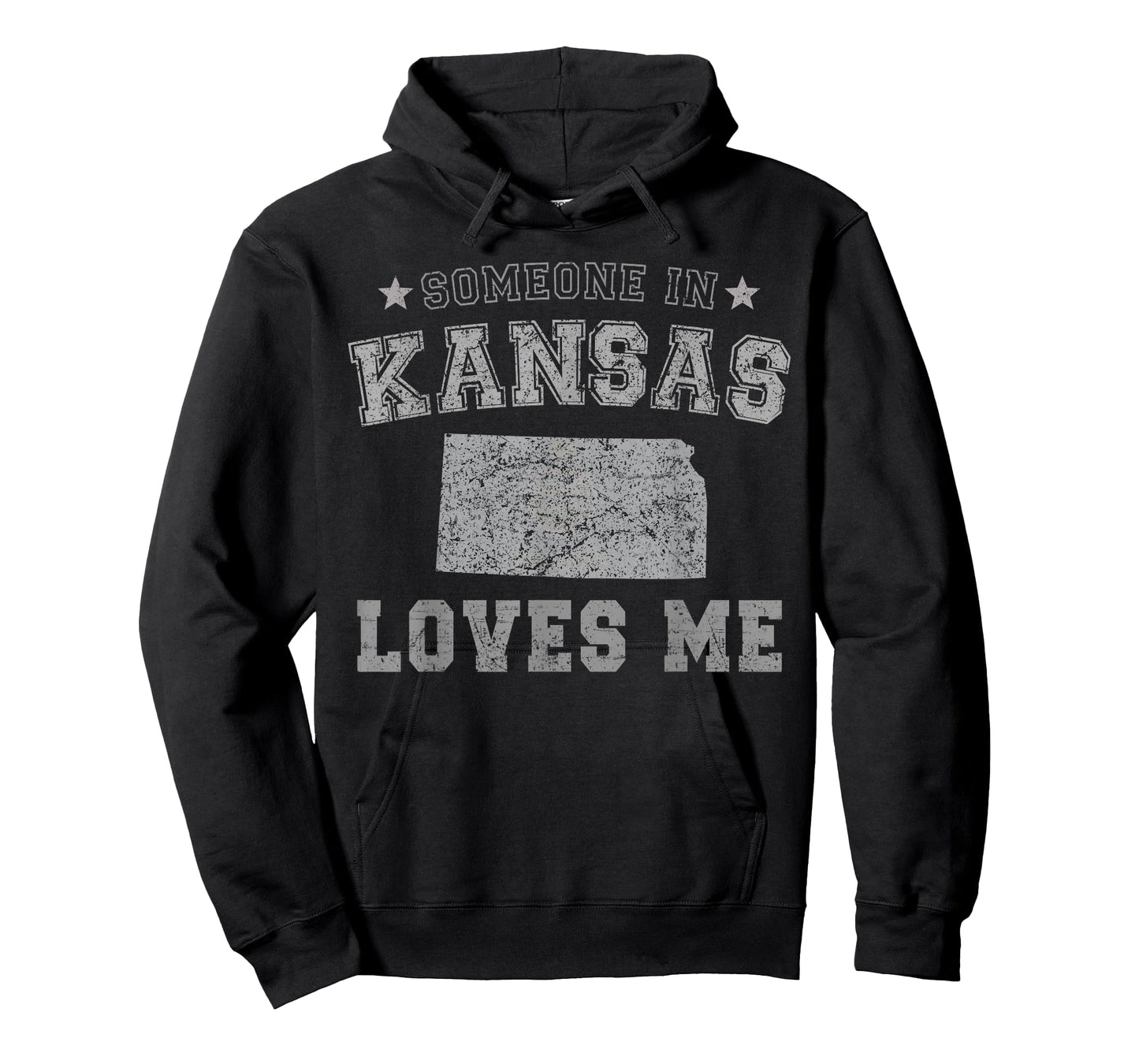 Someone In Kansas Loves Me Heart Vintage State T-Shirt