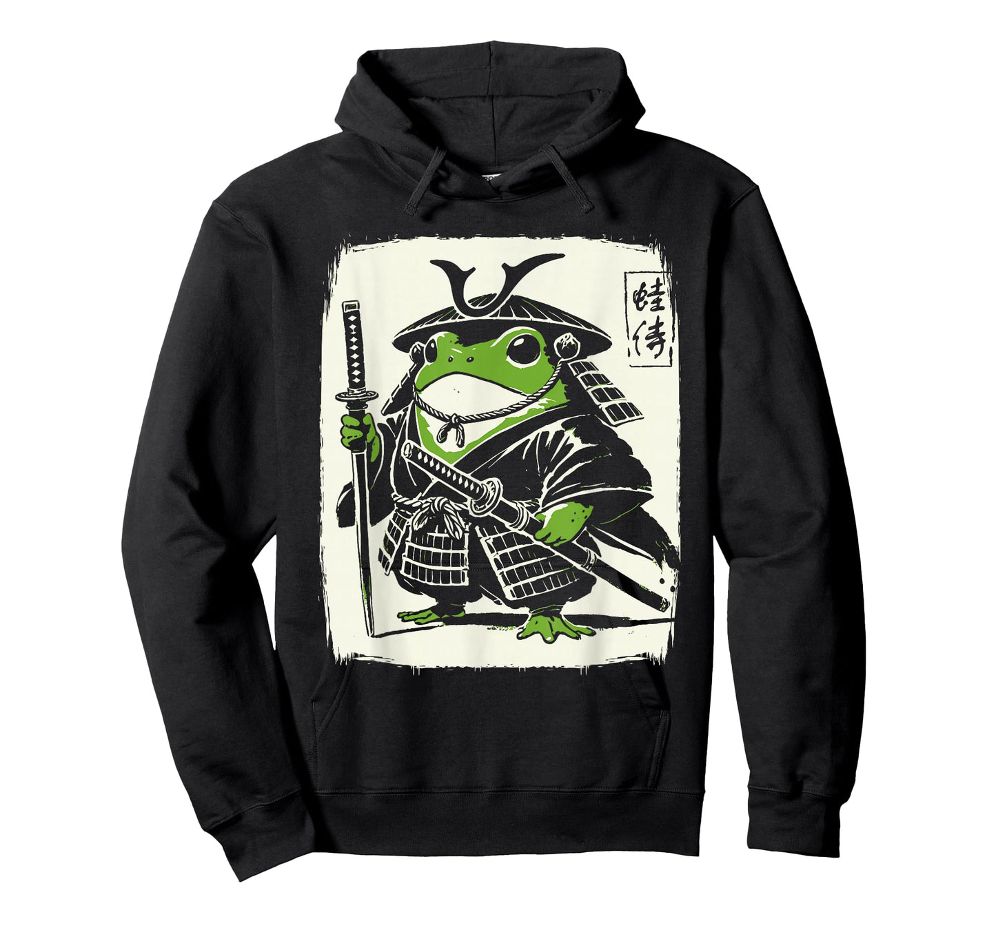 Vintage Samurai Frog Ukiyo-e Graphic Japanese Anime Art T-Shirt