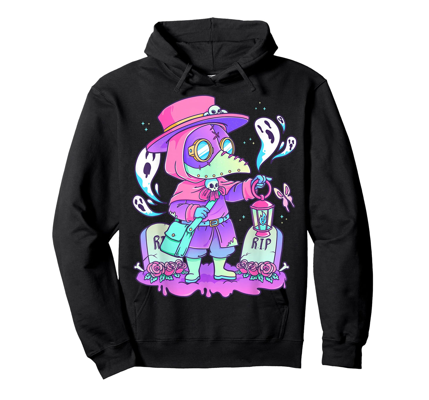 Pastel Goth Cute Creepy Plague Doctor Kawaii Menhera Wiccan T-Shirt Small