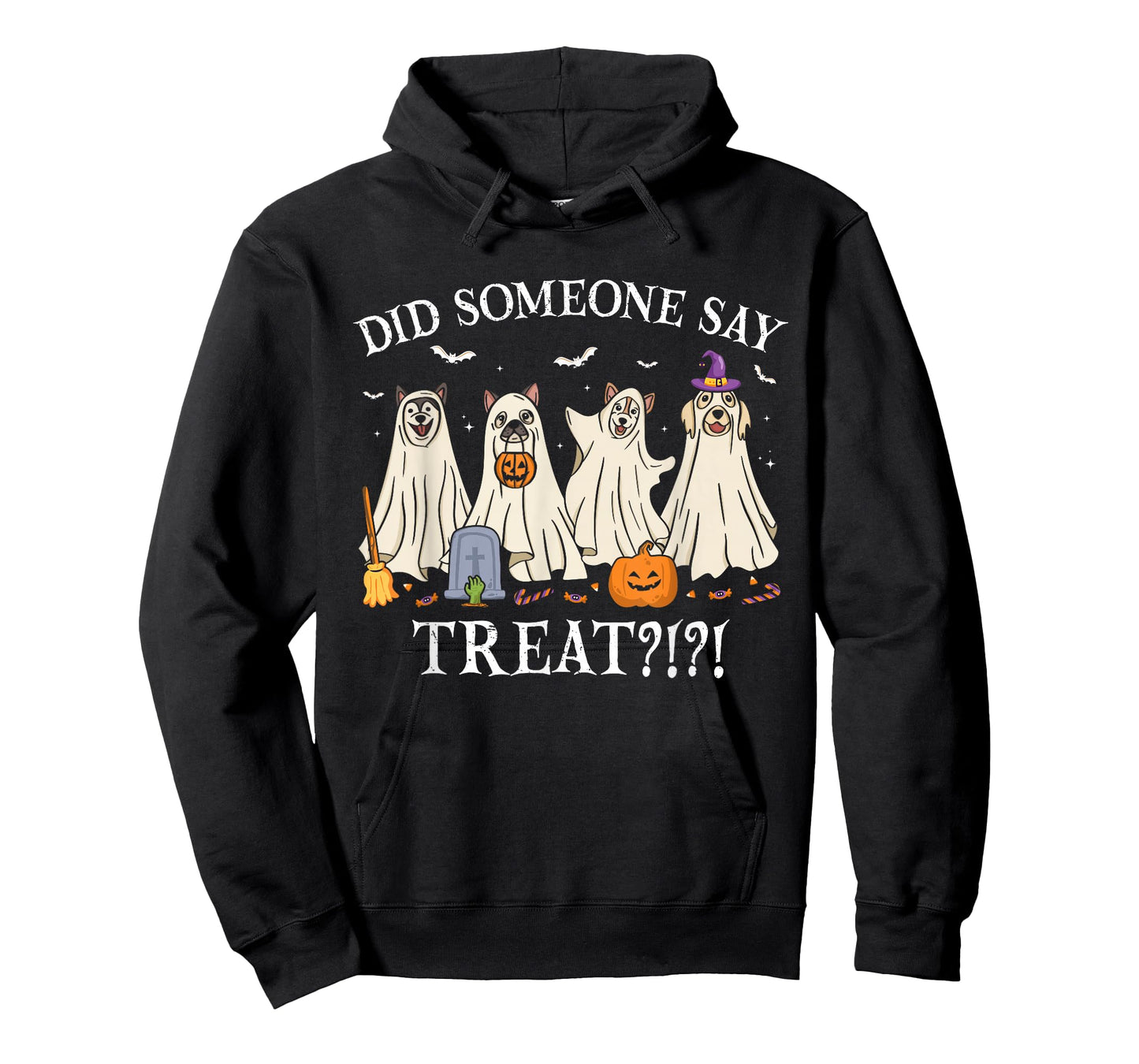 Halloween Ghost Dogs Did Someone Say Treat Ghost Dog Boo T-Shirt