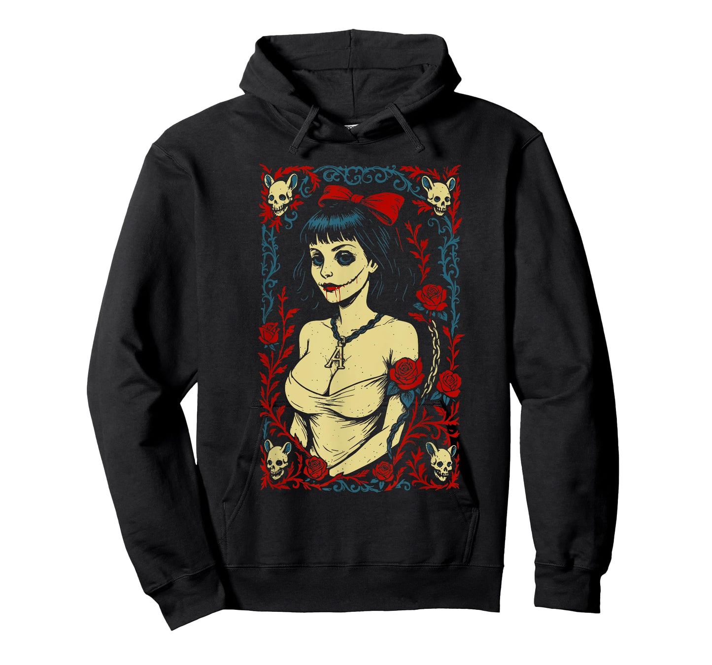Sexy Zombie Pin-up Girl Vintage Goth Occult T-Shirt