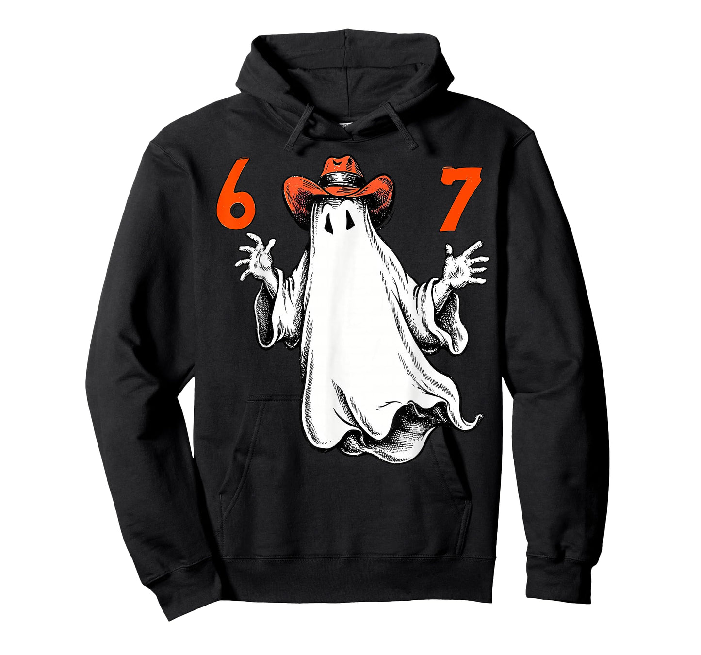Haunted by 6 7 Funny Ghost Thanksgiving Fall Autumn Design T-Shirt