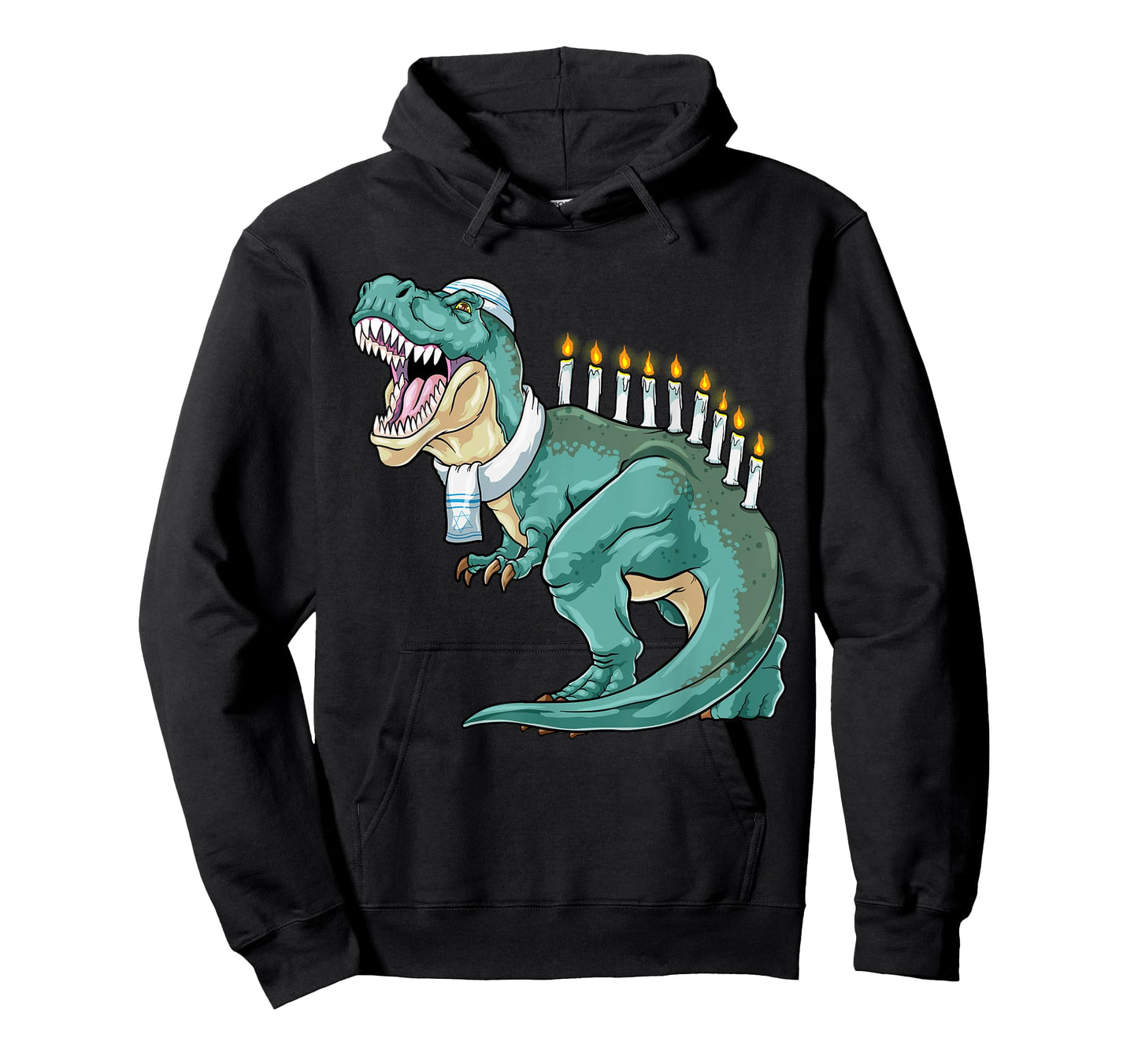 Menorasaurus Rex Hanukkah Shirt Jewish Dinosaur Menorah T-Shirt
