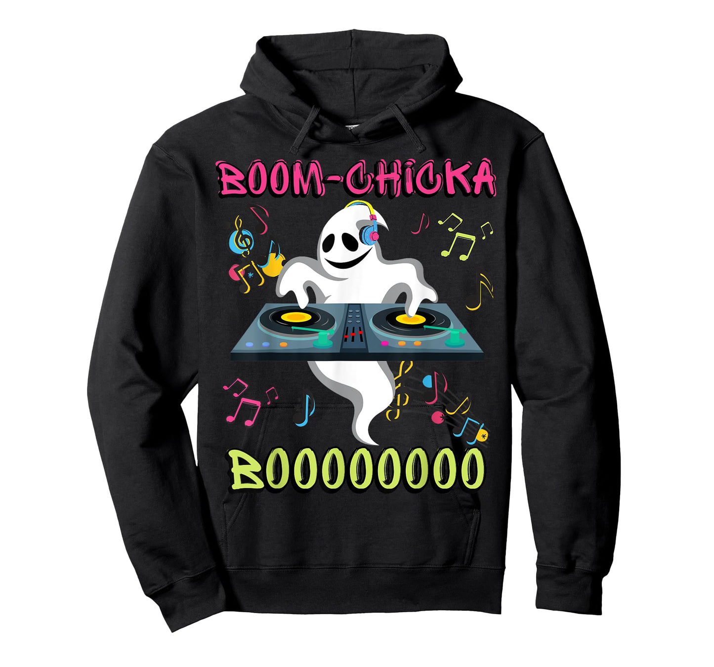 Ghost DJ/ Boom Chicka Boo/ Halloween Costume/ Funny Ghost T-Shirt