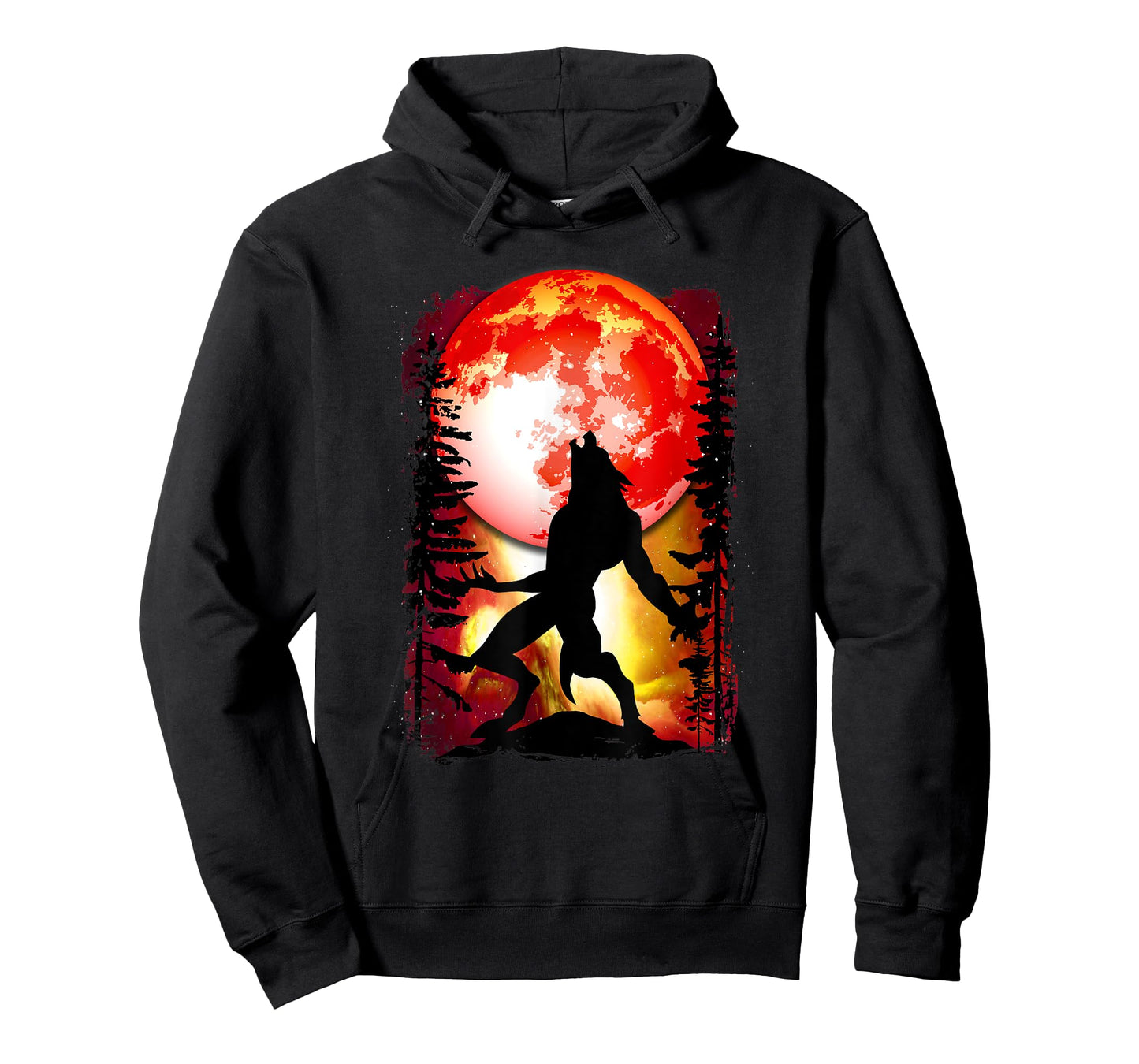 Werewolf Red Blood Full Moon Lycan Horror Halloween T-Shirt