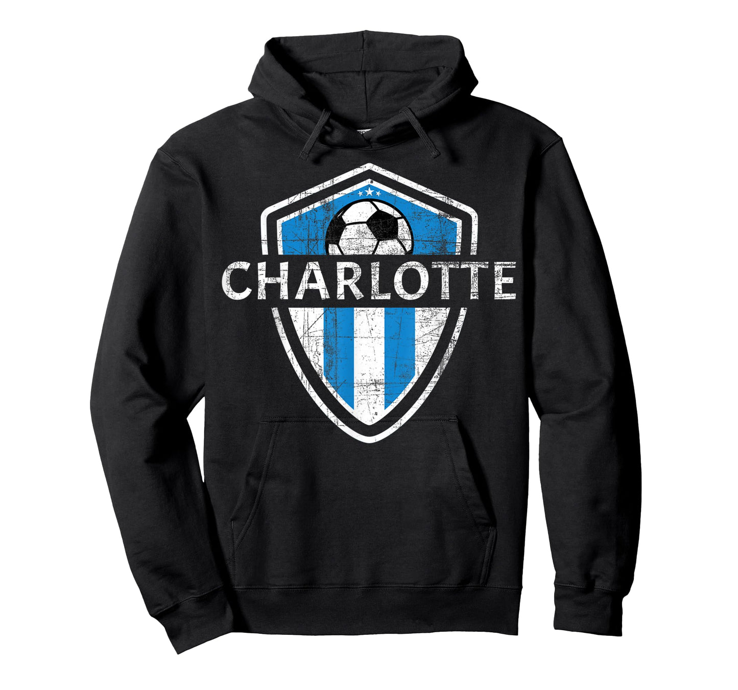 Charlotte 704 Jersey - Fan Badge Distressed T-Shirt