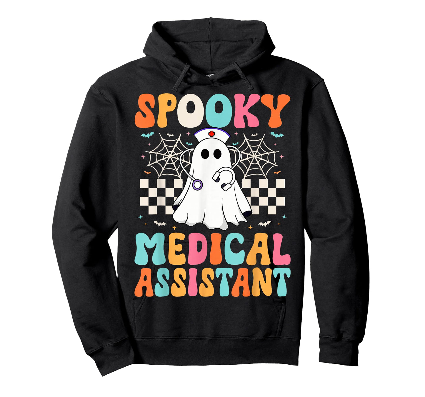 Spooky Medical Assistant Ghost Healthcare Nurse Halloween T-Shirt
