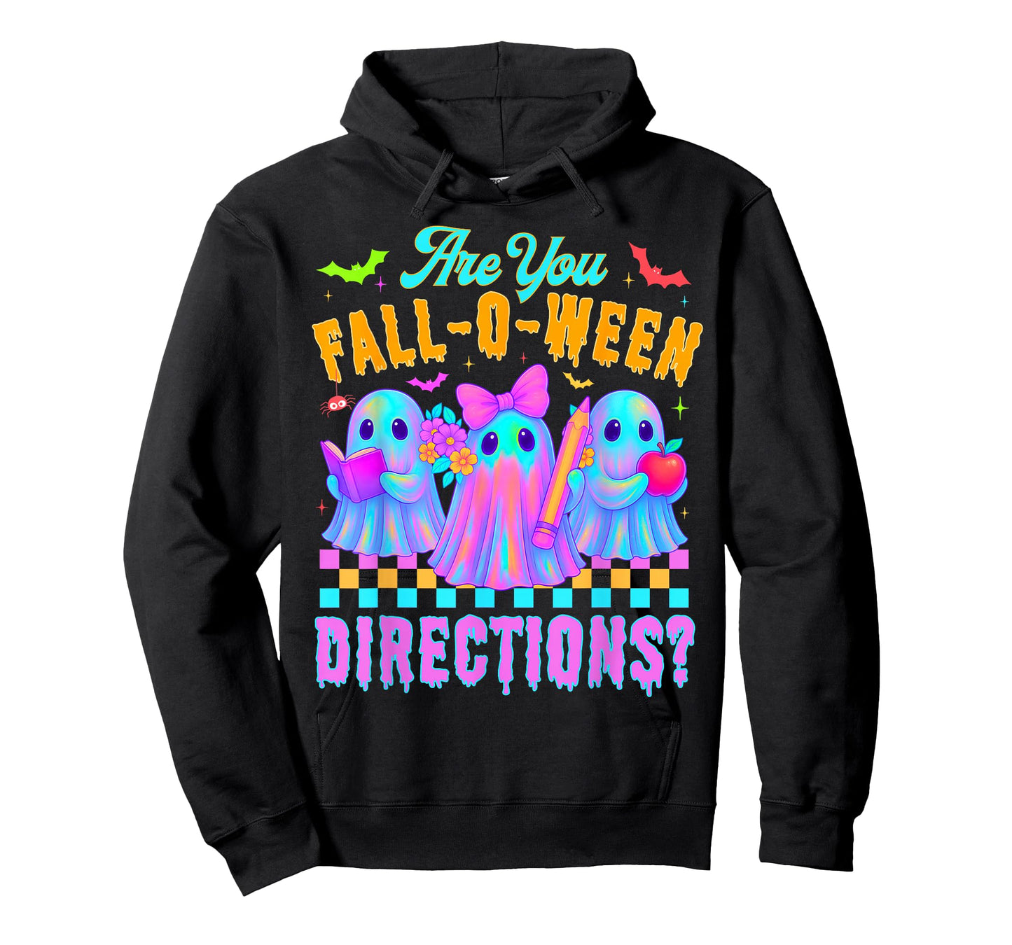 are You Fall o Ween Directions Funny Halloween Ghost Teacher T-Shirt