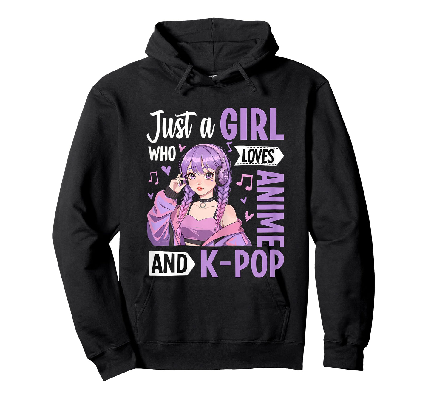 Just a Girl Who Loves Anime and K-Pop T-Shirt