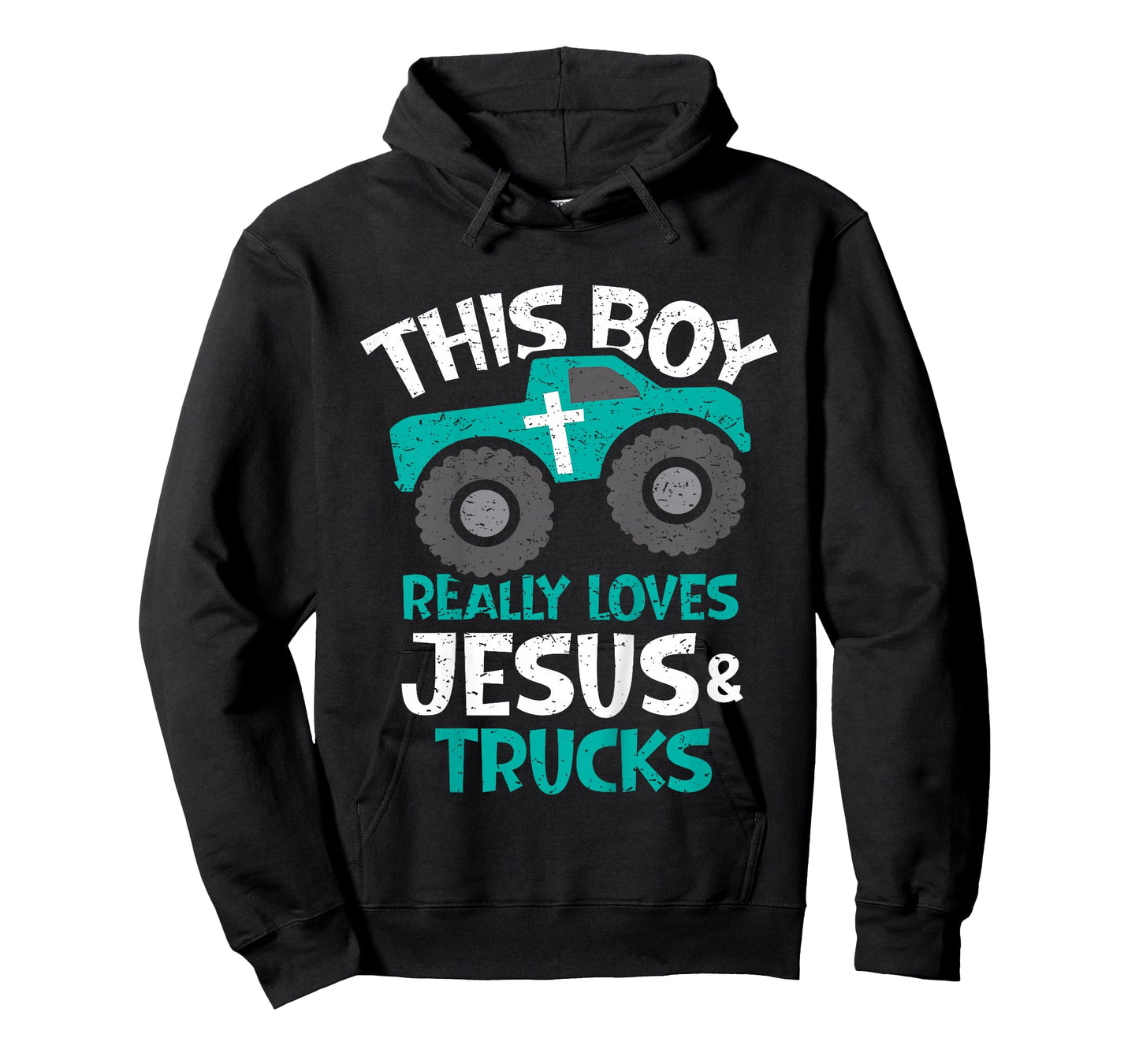 Kids I love Jesus and trucks T-Shirt