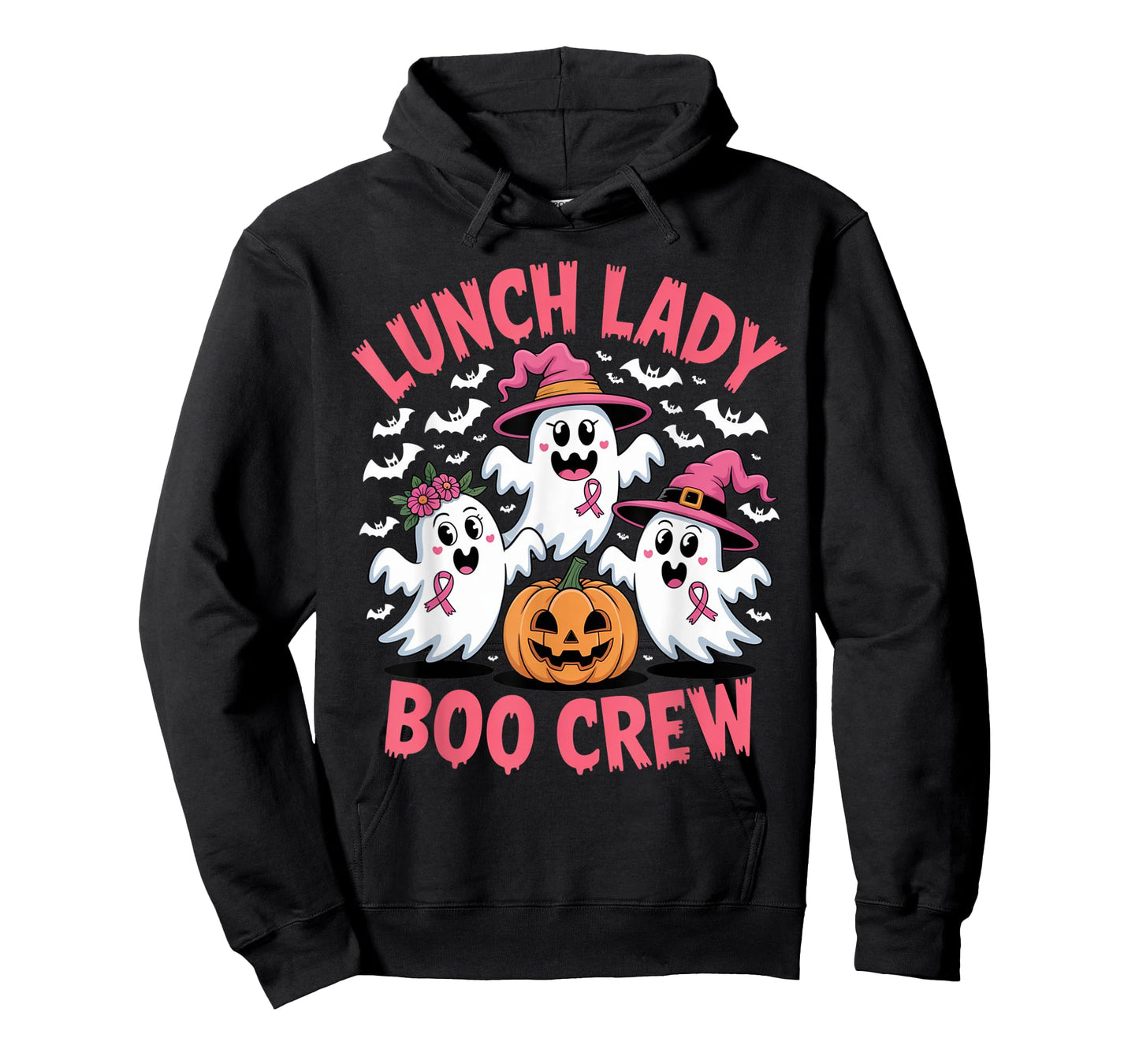Lunch Lady Boo Crew Funny Halloween Ghost Costume Idea T-Shirt