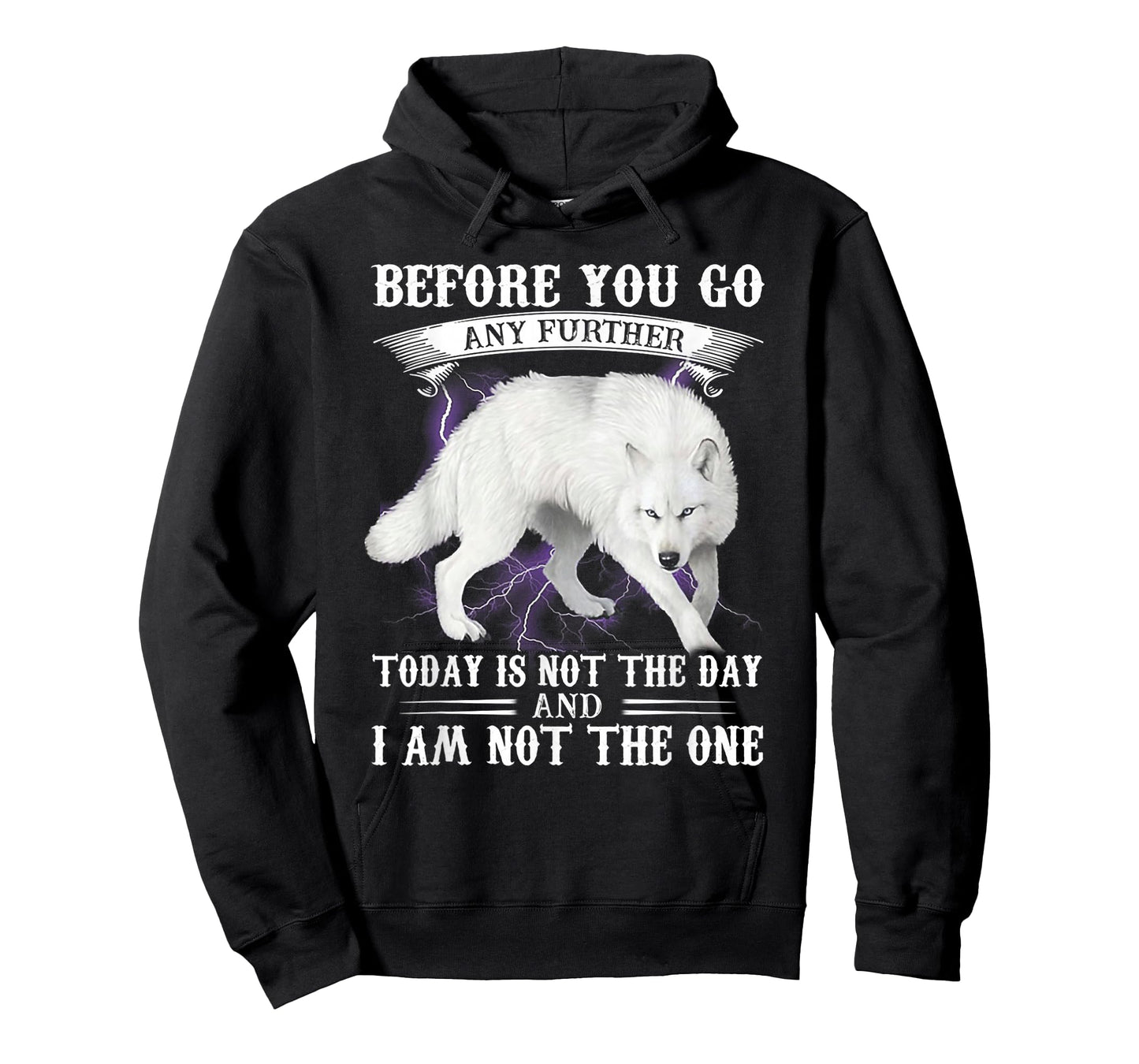 Wolf Before You Go Any Further Today Is Not The Day T-Shirt