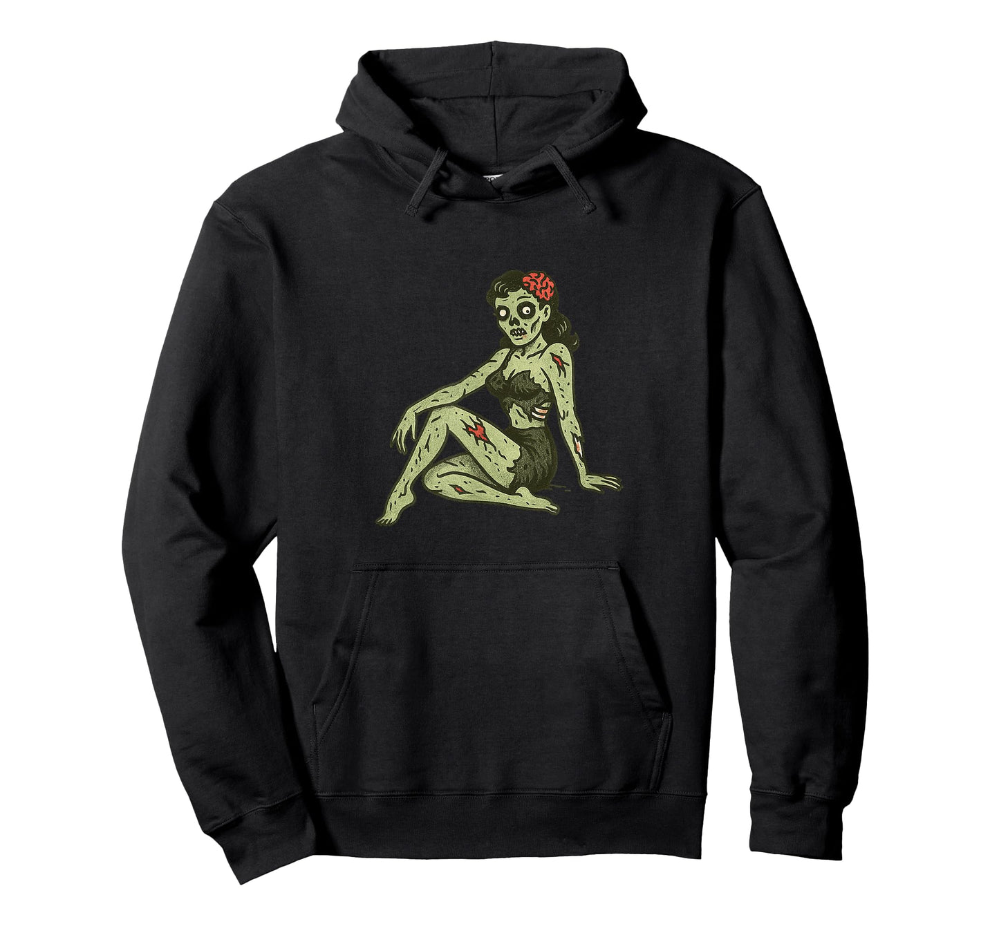 Zombie Girl Pinup Halloween Party Undead Retro Cheesecake T-Shirt