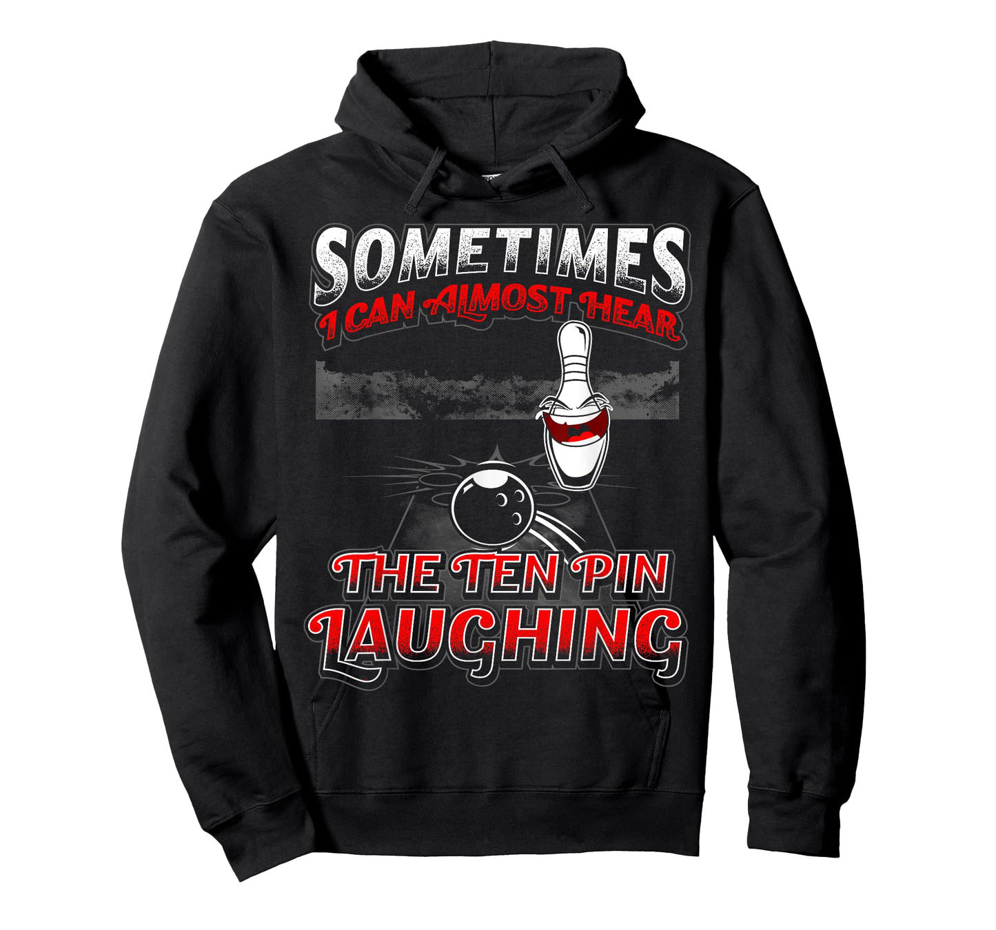 Hear 10 Pin Laughing Funny Bowling T-Shirt