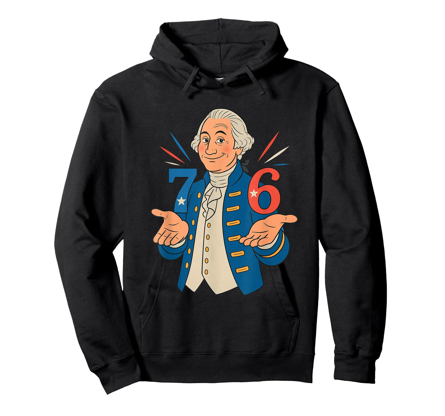 7-6 Since 1776 Funny George Washington Meme Six Seven 6-7 T-Shirt