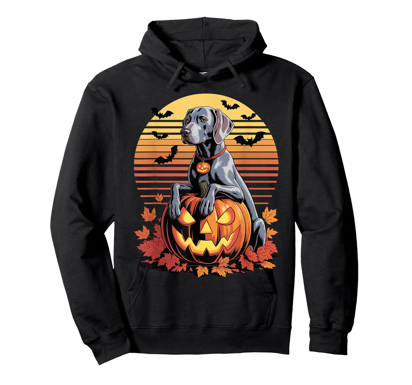 Halloween Retro Weimaraner Weimaraners T-Shirt