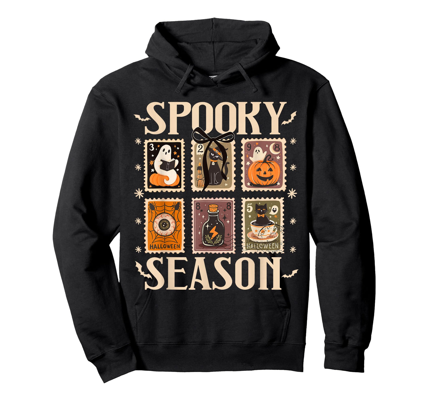 Retro Ghost Cute Fall Halloween Pumpkin Season T-Shirt