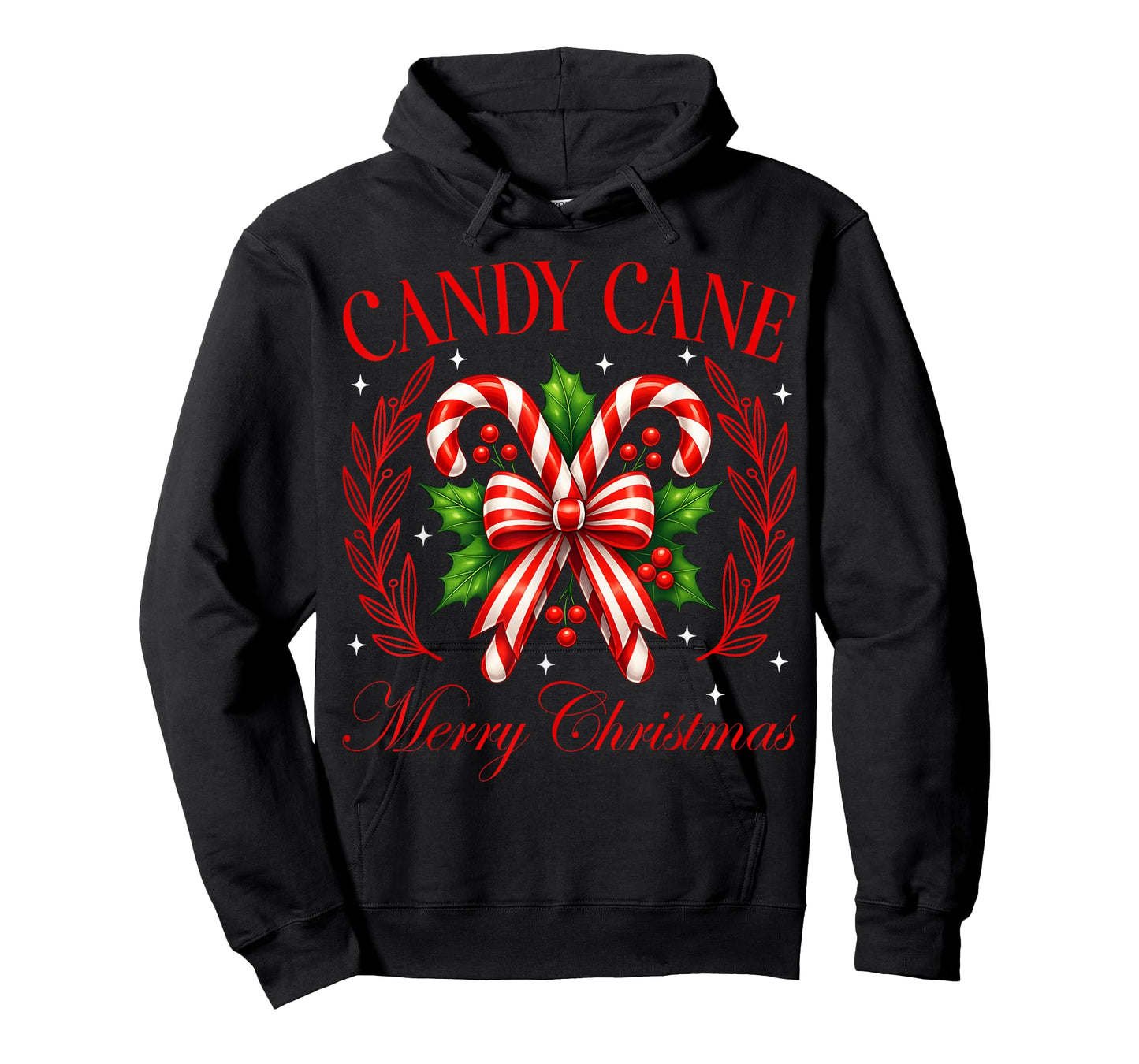 Merry Christmas Candy Cane Xmas Holiday Matching Family T-Shirt