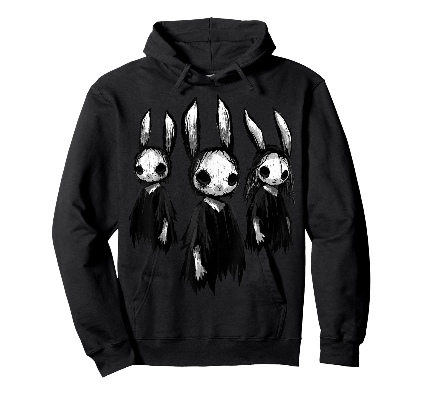 Gothic Shirt Creepy Bunny Goth Rabbit Evil Bunnies Weirdcore T-Shirt