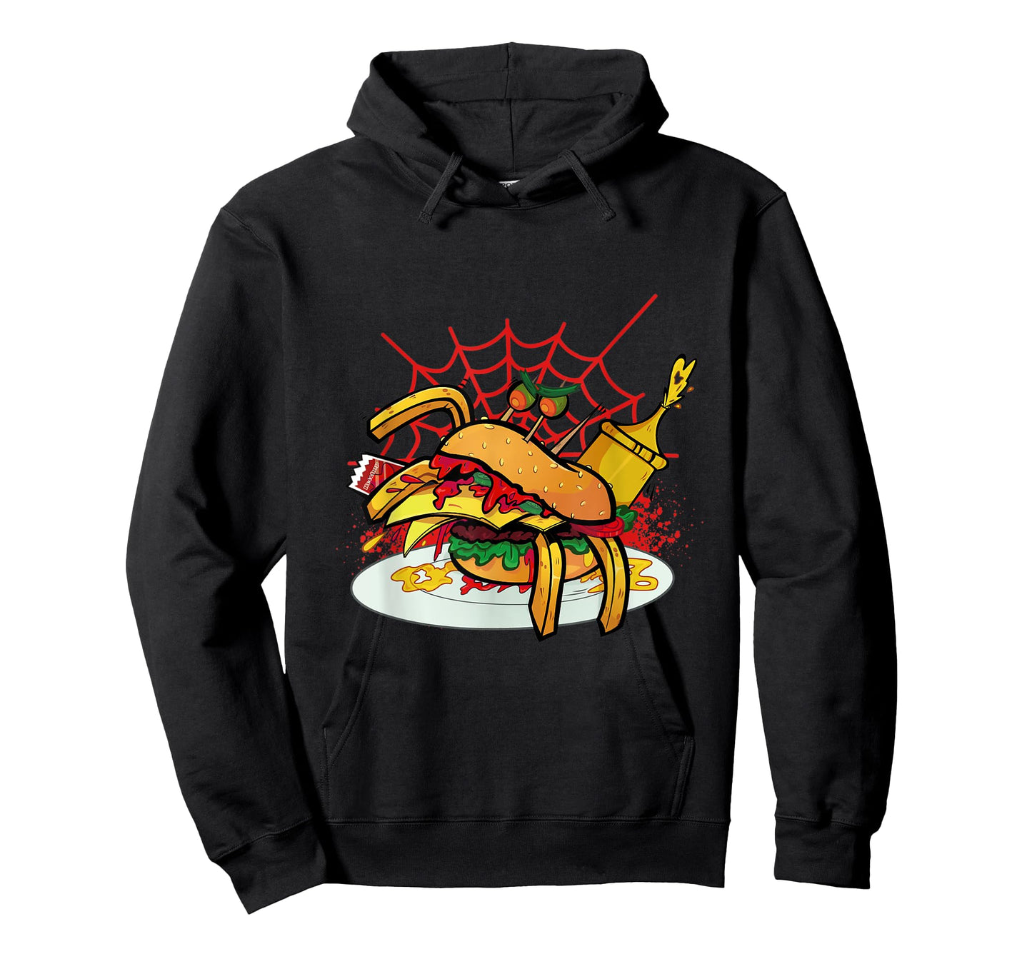 Monster Spider Cheese Burger Food Cheese Burger T-Shirt