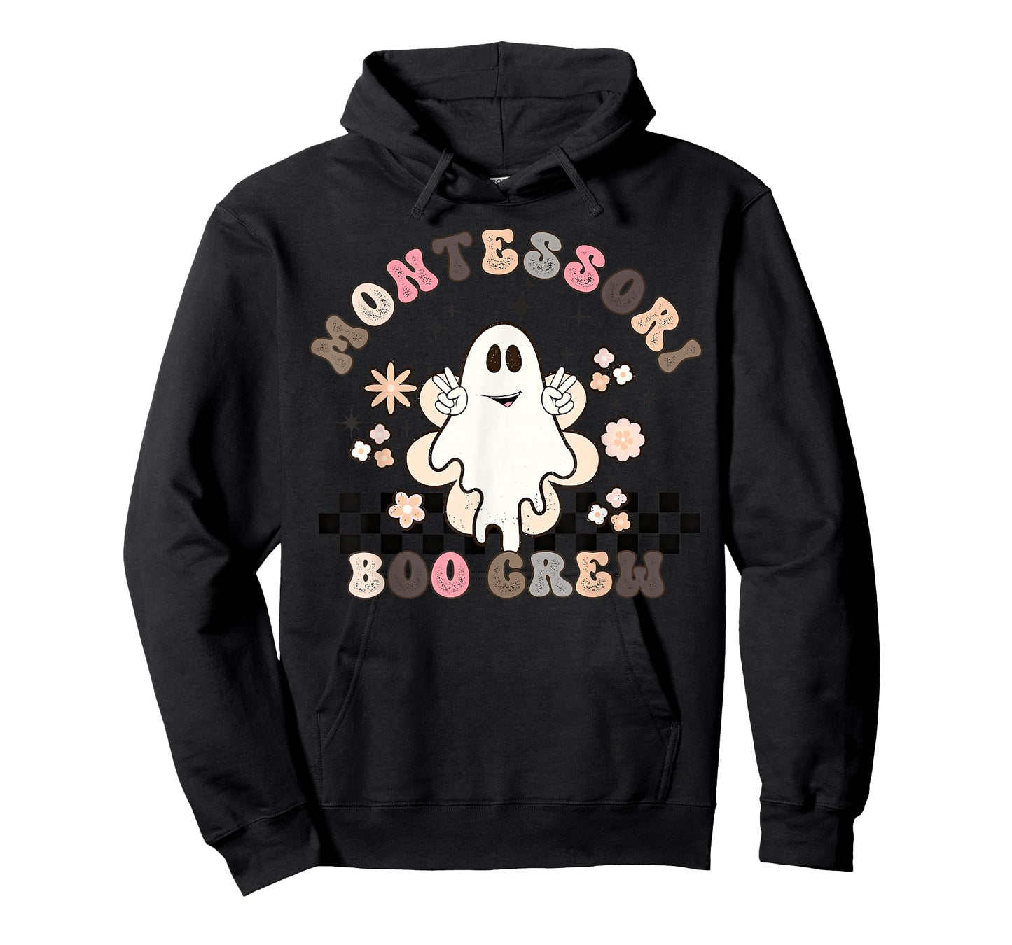 Montessori Boo Crew Halloween Cute Ghost Montessori Teacher T-Shirt