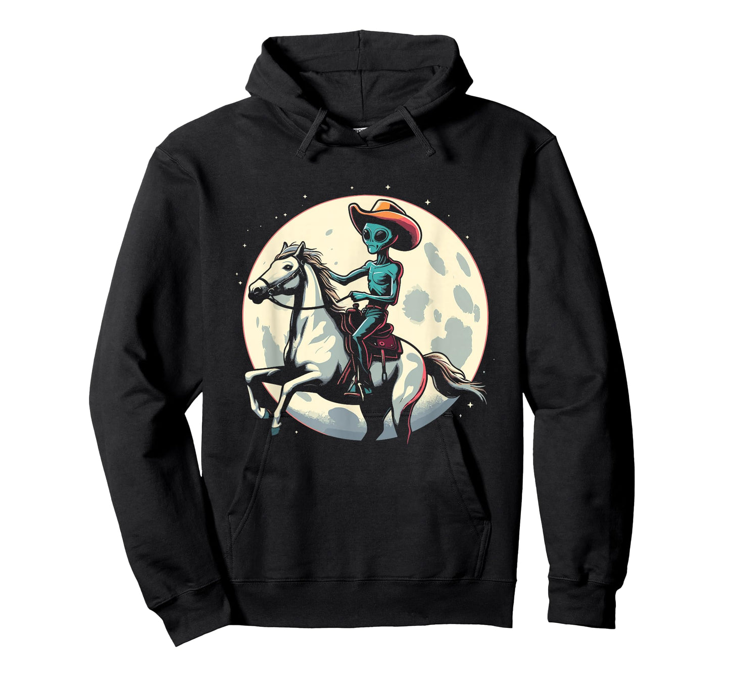 Alien Cowboy On A Horse - Vintage Alien UFO Conspiracy Lover T-Shirt
