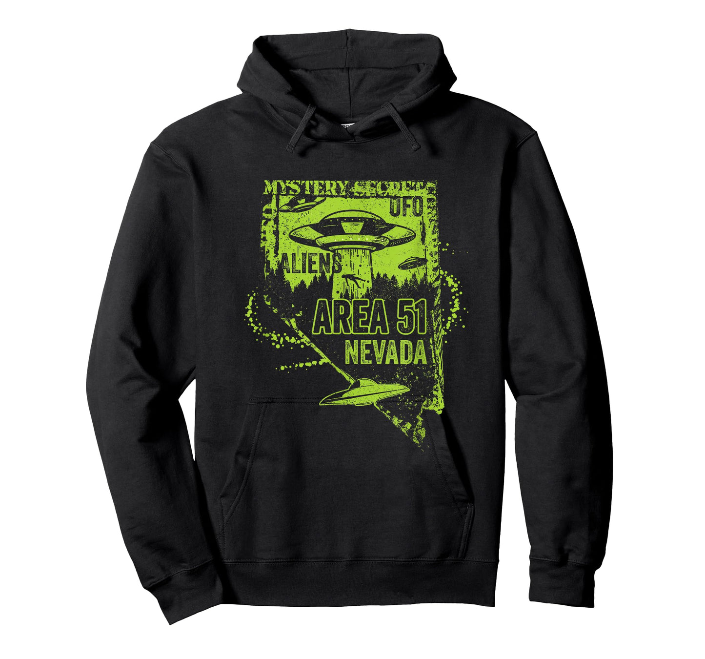 UFO Distressed Area 51 Alien Extraterrestrial Flying Saucer T-Shirt