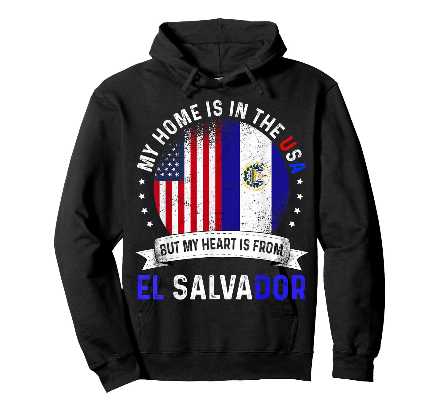 Salvadoran American Patriot Heart is from El Salvador Flag T-Shirt