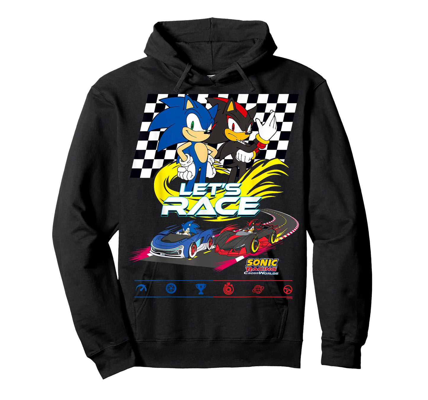 Sonic Racing CrossWorlds - Sonic VS Shadow Let's Race T-Shirt
