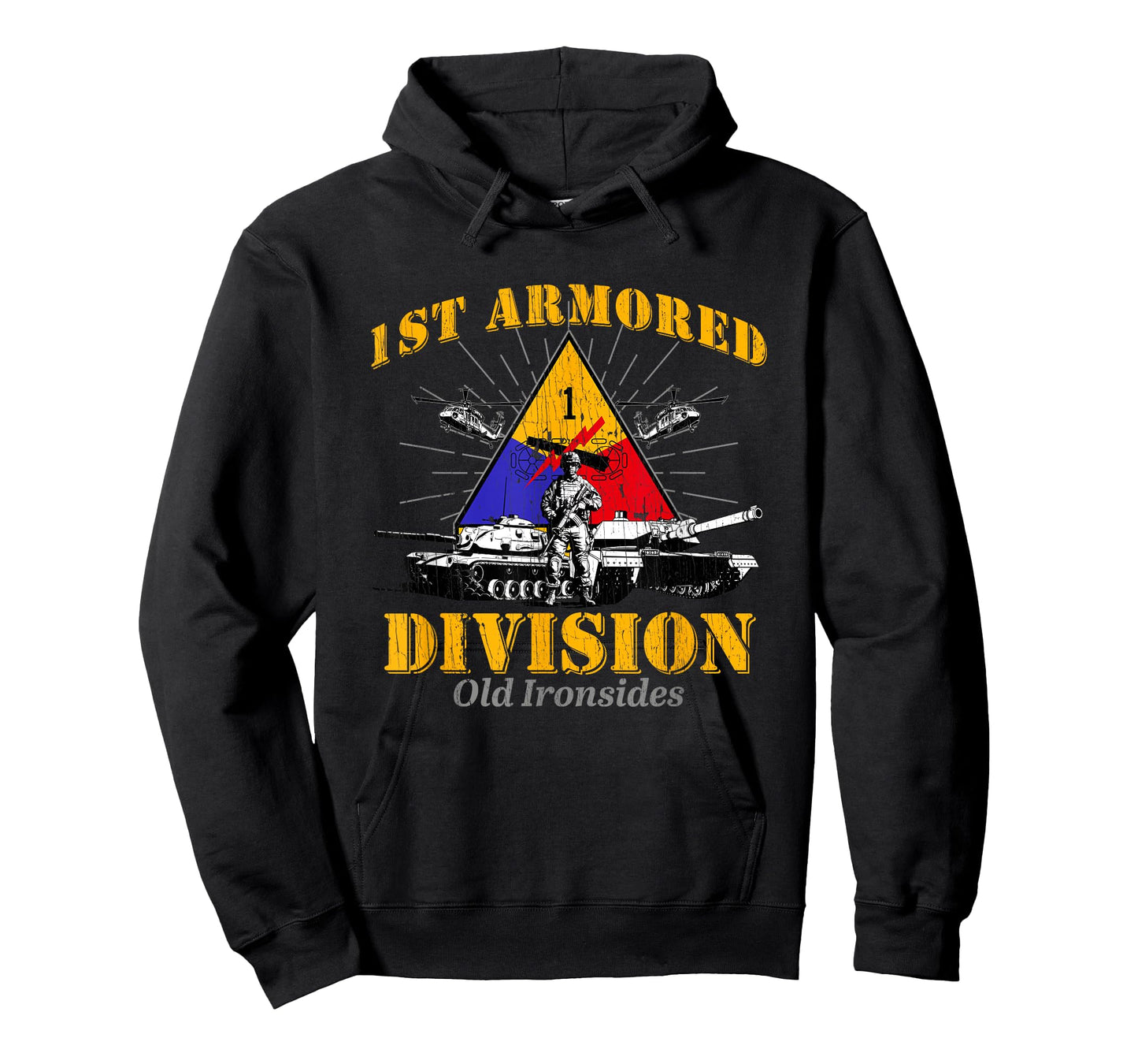 1st Armored Division Old Ironsides Veteran Fort Bliss Texas T-Shirt