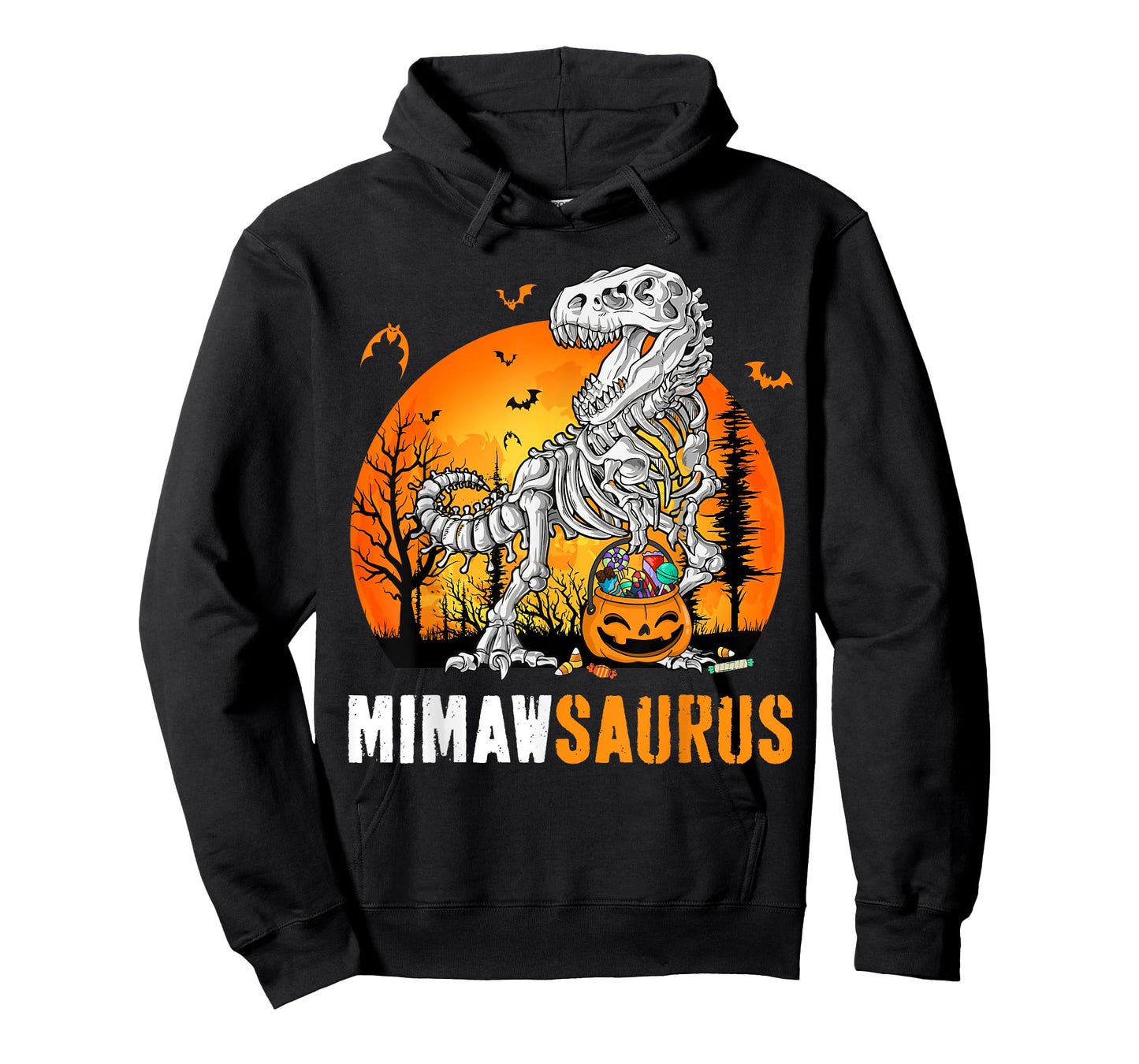 Mimawsaurus Dinosaur Skeleton Halloween Mimaw Saurus T-Shirt