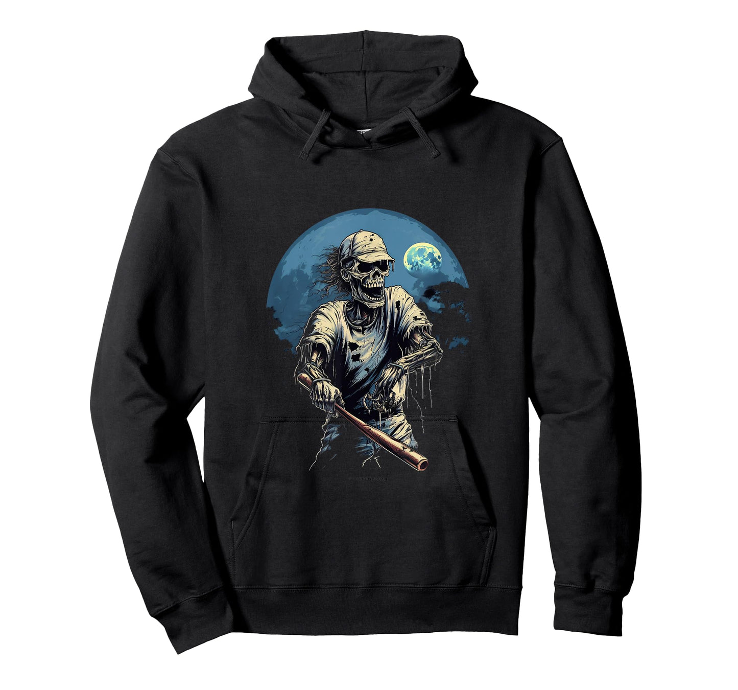 Zombie Playing Baseball Halloween Baseball Player T-Shirt