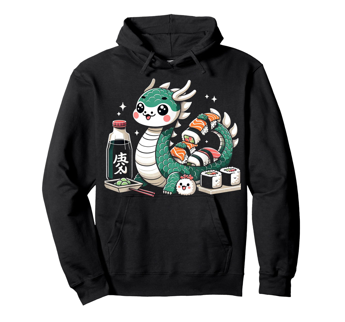 Kawaii Sushi Dragon: Japanese Food & Anime Delights T-Shirt