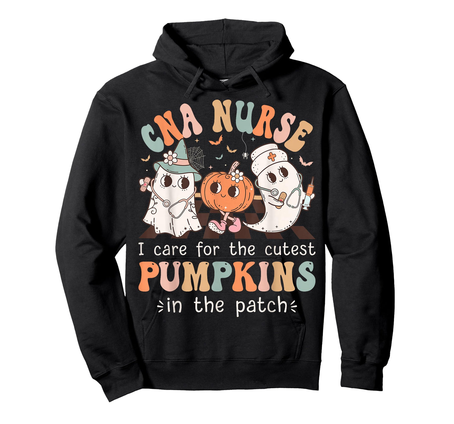 Groovy CNA Boo Crew Funny Nursing Assistant Halloween T-Shirt