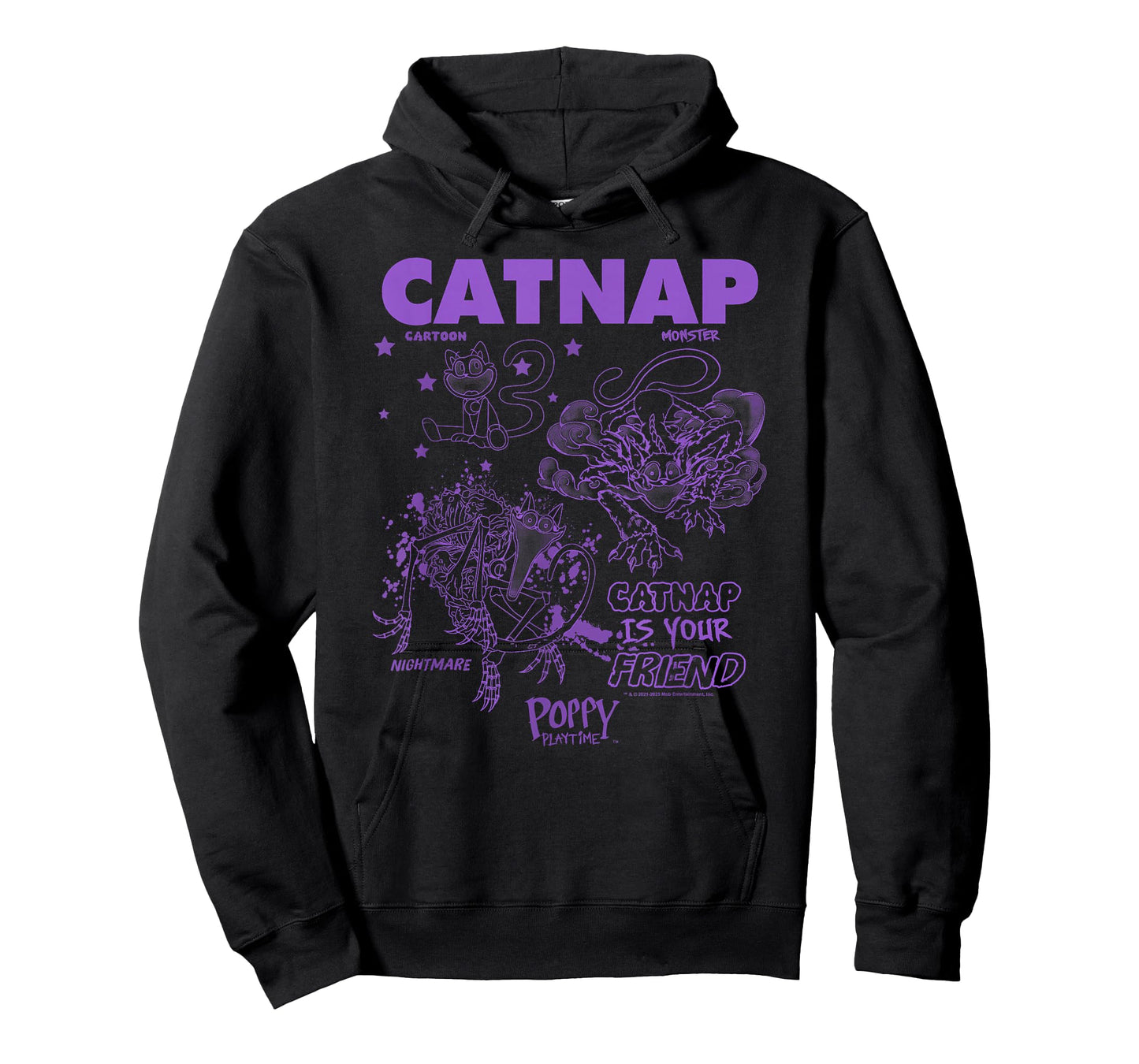 Poppy Playtime Catnap Is Your Friend Cartoon Monster Poster T-Shirt