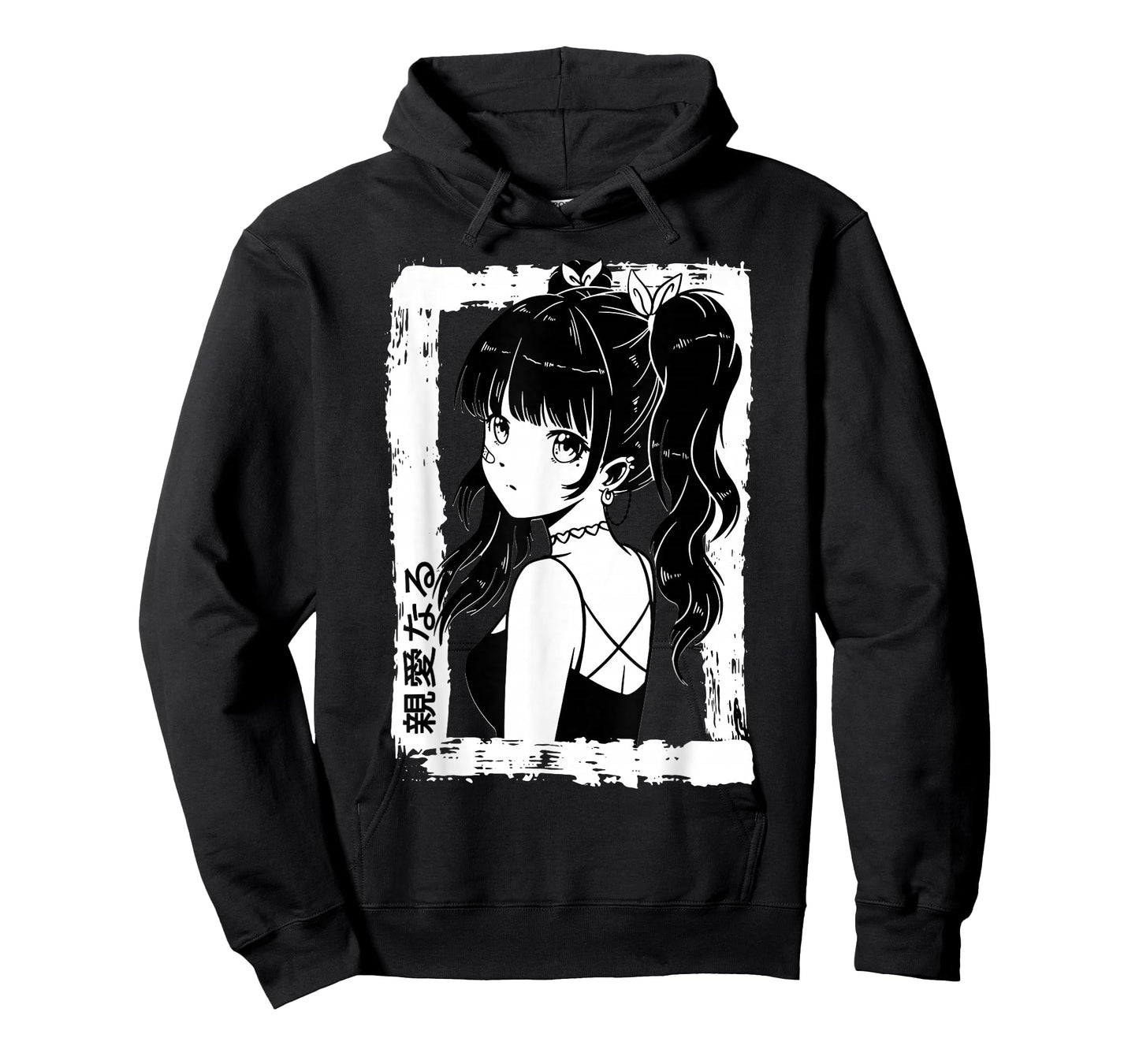 Anime Goth Girl Otaku Japanese Aesthetic Vaporwave Anime T-Shirt
