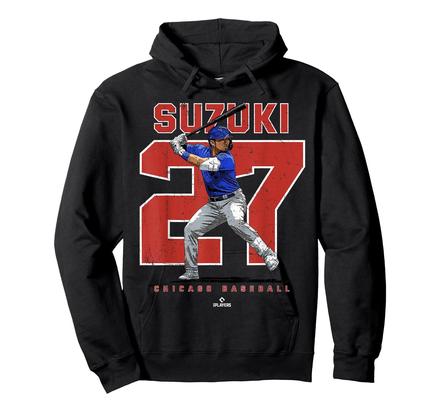 Number and Portrait Seiya Suzuki Chicago MLBPA T-Shirt