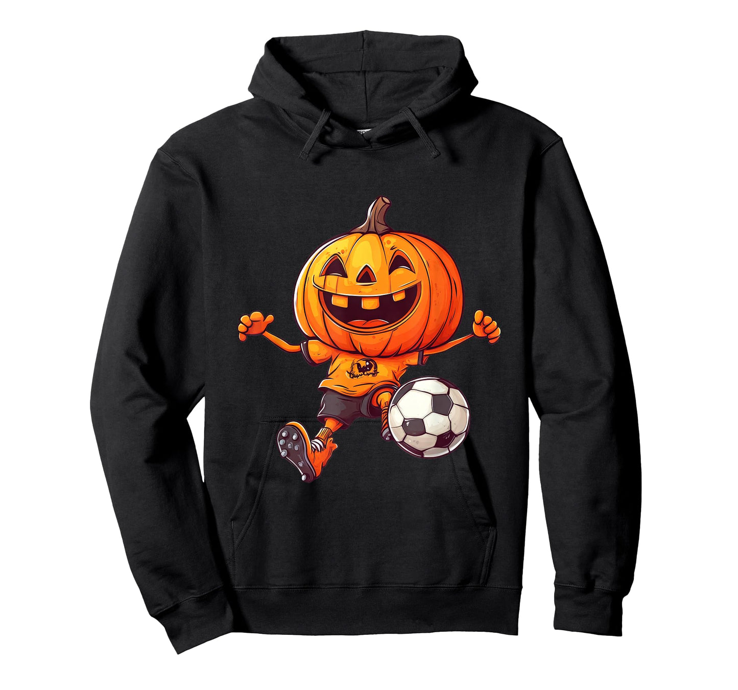 Halloween Pumpkin Skeleton Soccer Football Costume Boys Kids T-Shirt