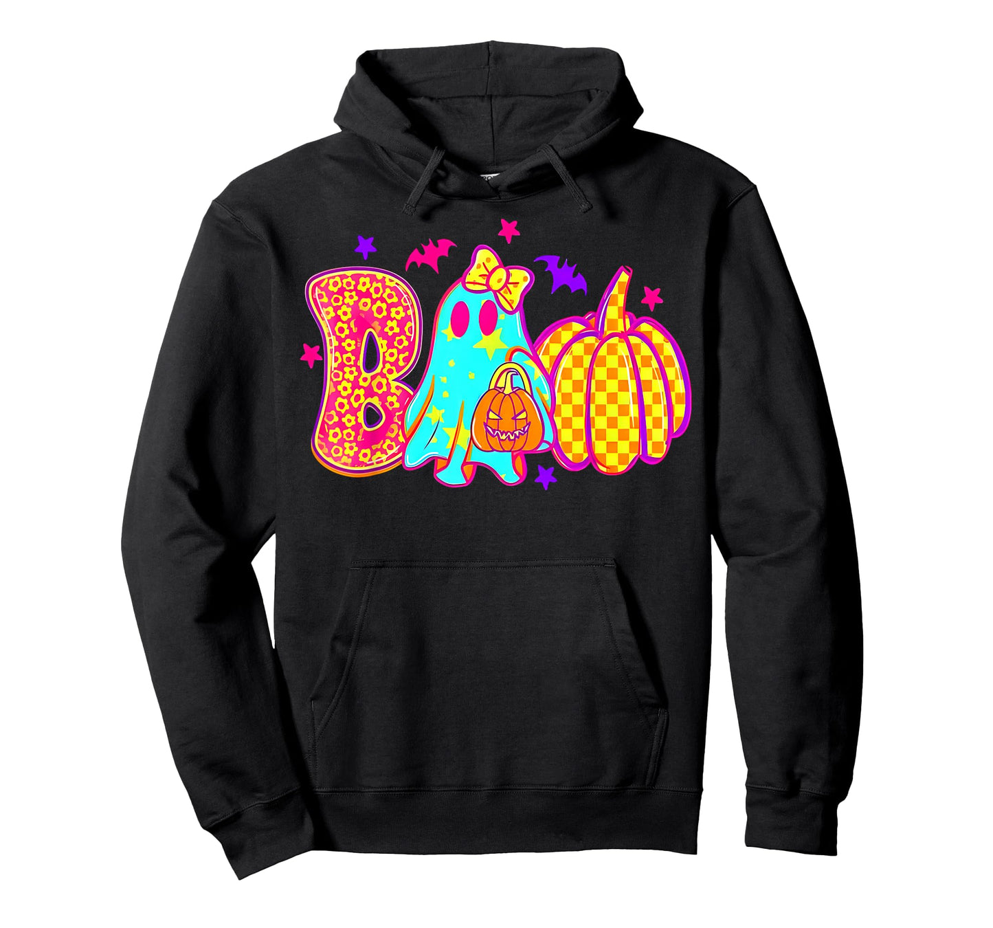 Coquette Bow Boo Ghost Halloween Pumpkin Spooky Season Women T-Shirt
